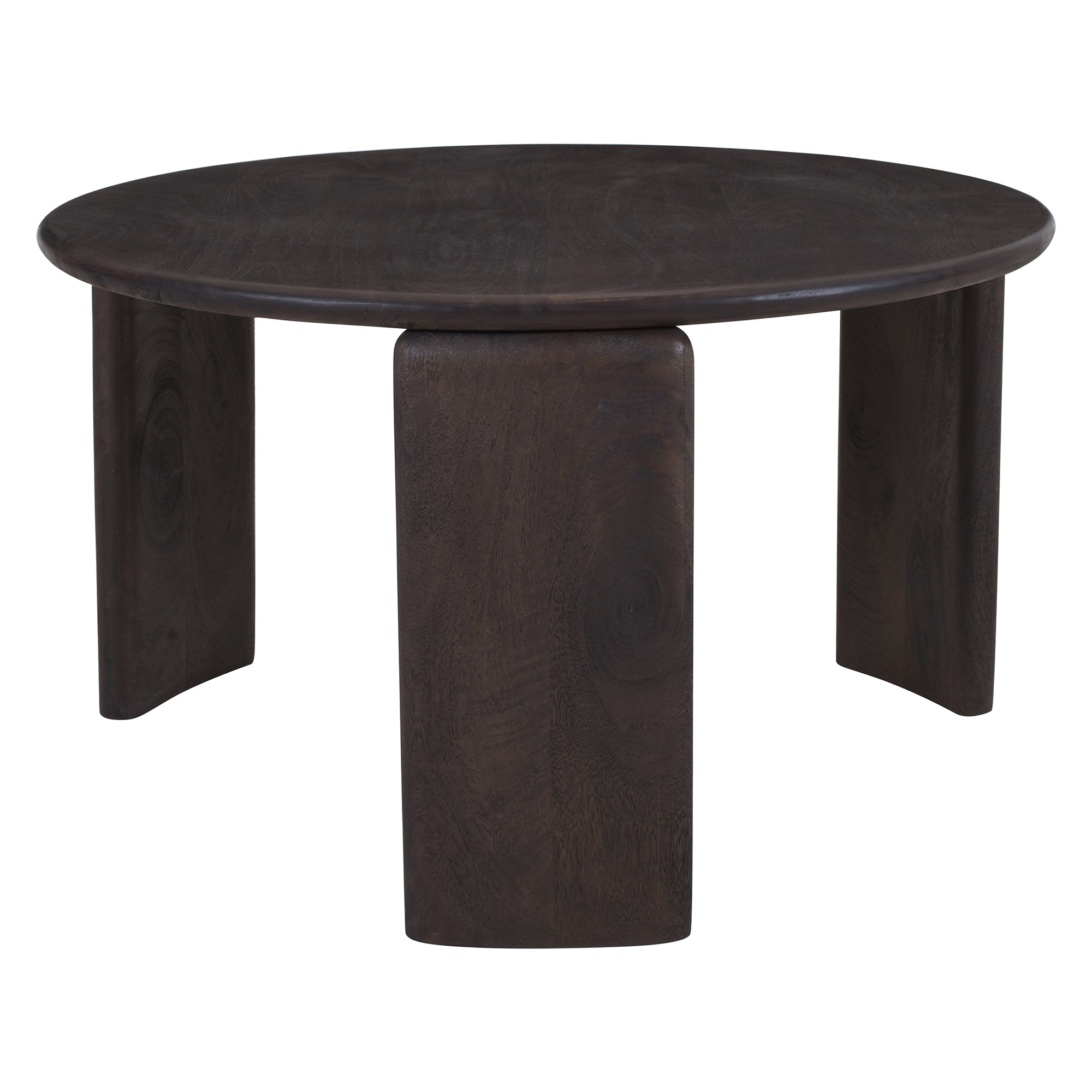 Cabot Coffee Table - Solid Mango Wood Mocha Finish-DECOROLALA