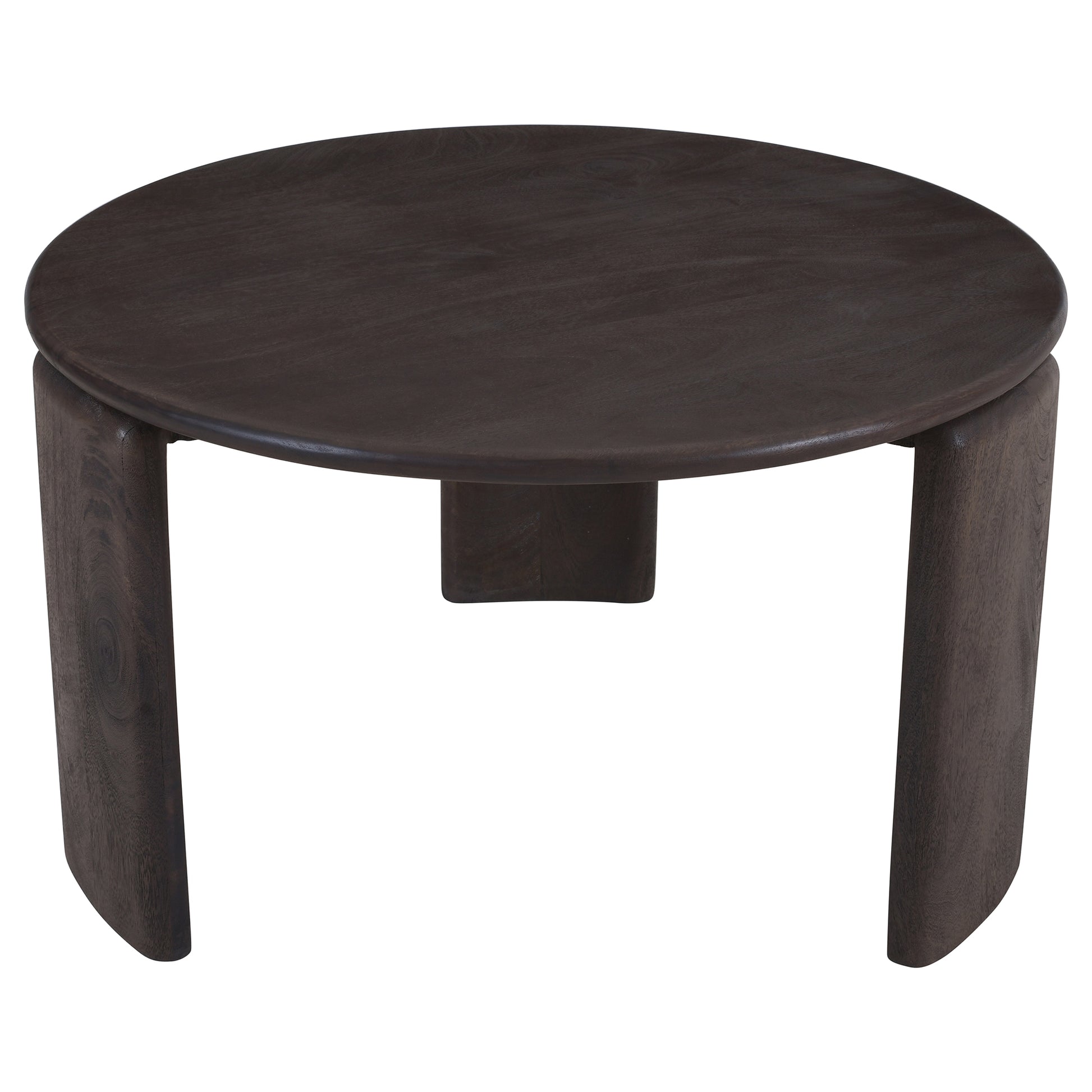 Cabot Coffee Table - Solid Mango Wood Mocha Finish-DECOROLALA