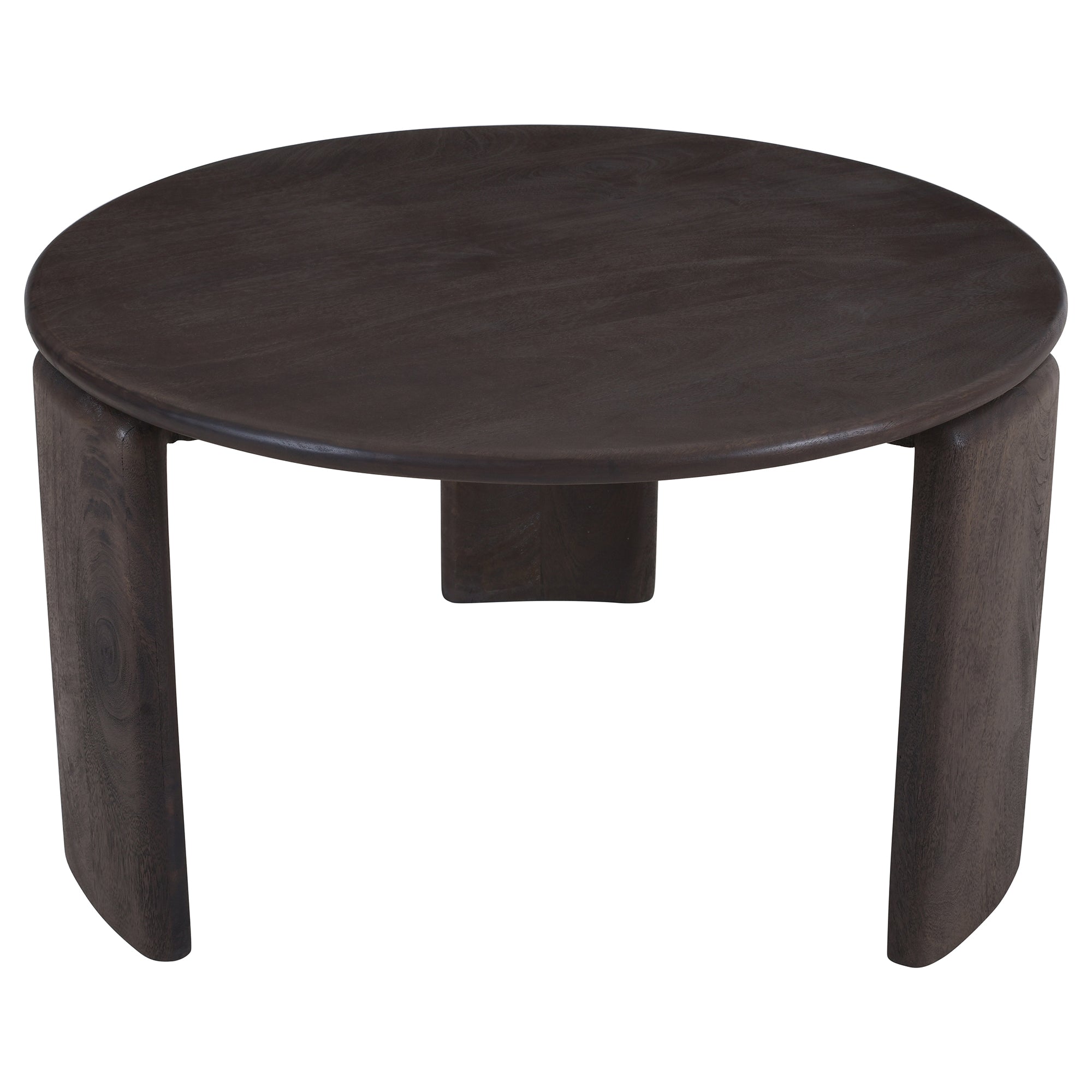 Cabot Coffee Table - Solid Mango Wood Mocha Finish-DECOROLALA