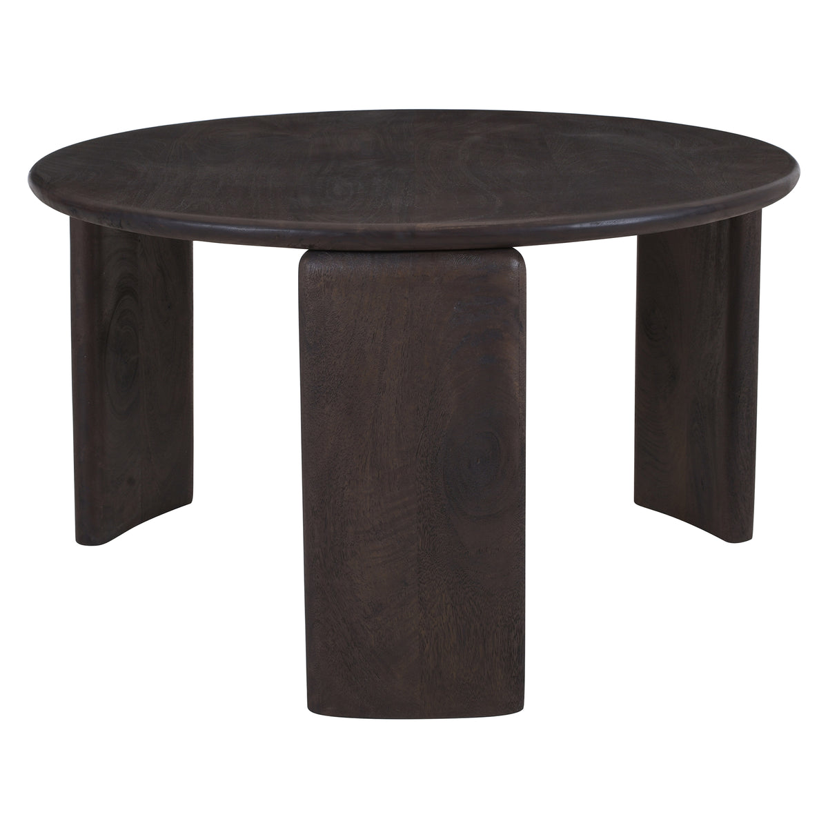 Cabot Coffee Table - Solid Mango Wood Mocha Finish-Coffee Tables-DECOROLALA