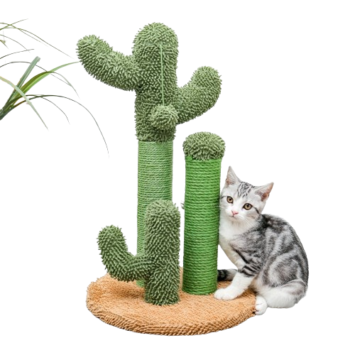 Cactus Cat Tree Toy-Cat Tree & Scratchers-DECOROLALA