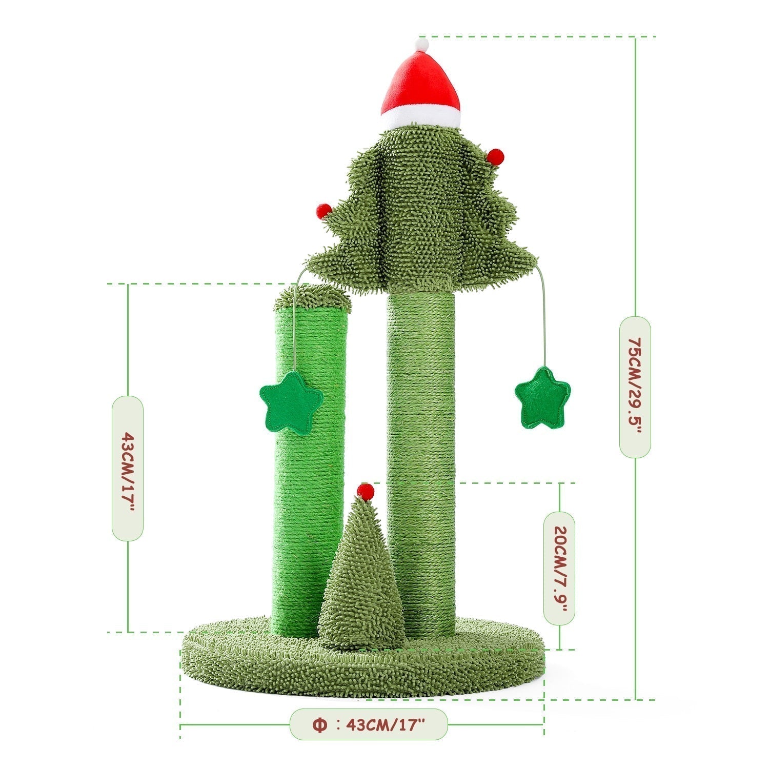 Cactus Cat Tree Toy-Cat Tree & Scratchers-DECOROLALA
