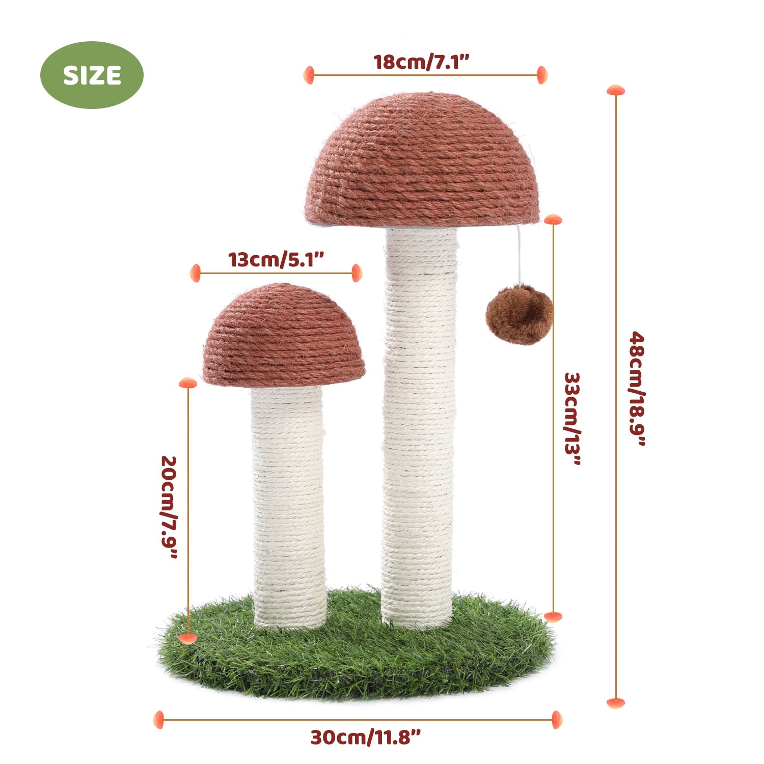Cactus Cat Tree Toy-Cat Tree & Scratchers-DECOROLALA