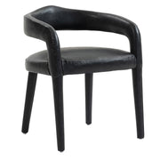 Caden Dining Chair - Charcoal Vintage Faux Leather-DECOROLALA