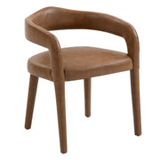 Caden Dining Chair - Saddle Vintage Faux Leather-DECOROLALA