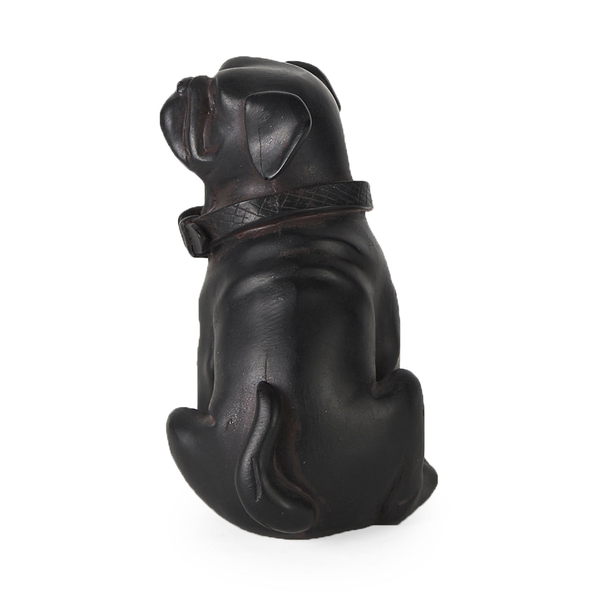 Cadence Pug Dog Resin Figure - Black 4"L x 5"W-Objects-DECOROLALA