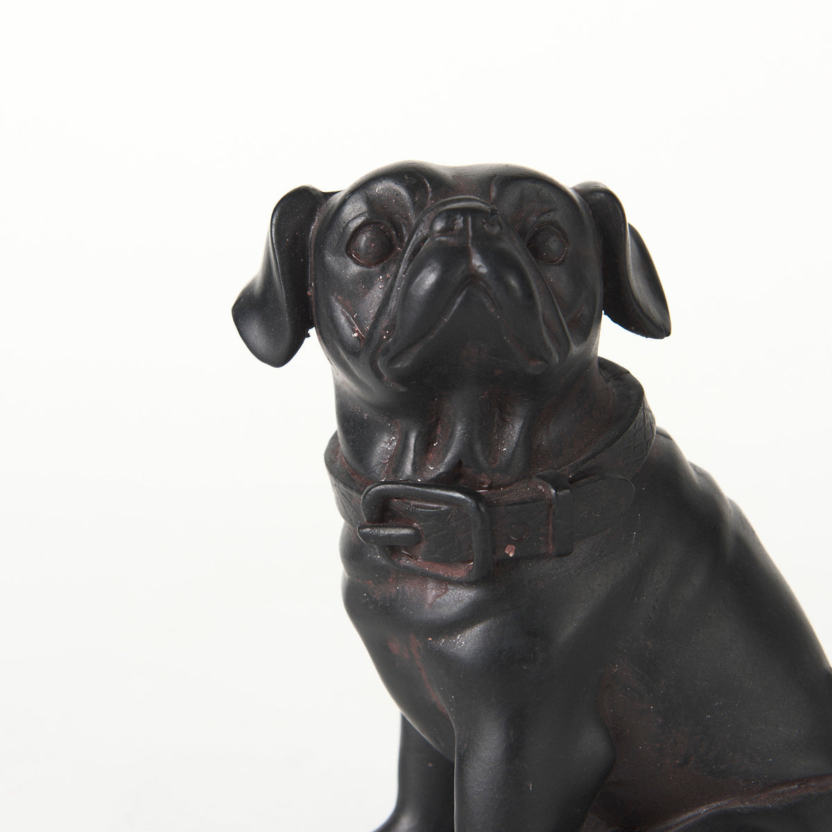 Cadence Pug Dog Resin Figure - Black 4"L x 5"W-Objects-DECOROLALA