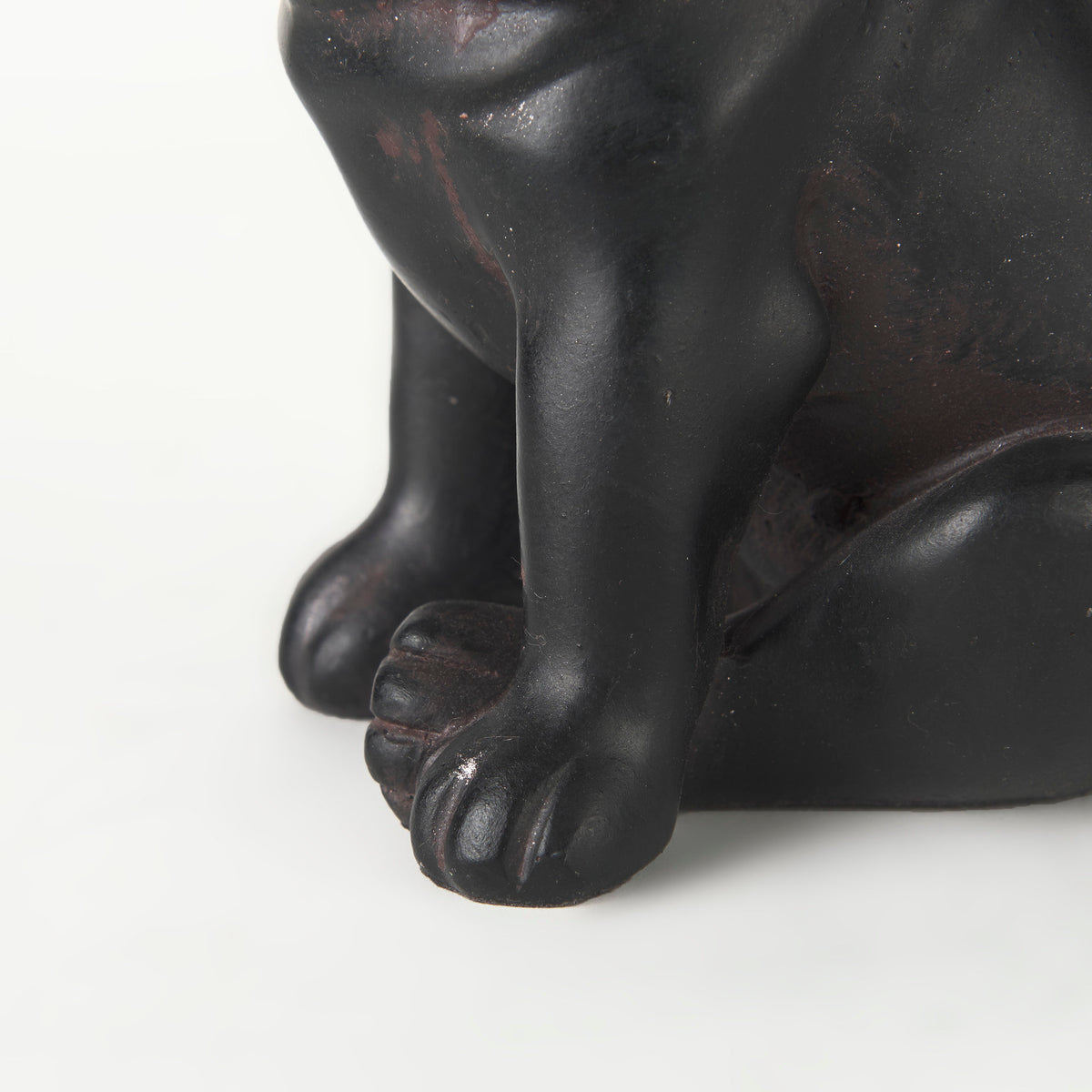 Cadence Pug Dog Resin Figure - Black 4"L x 5"W-Objects-DECOROLALA