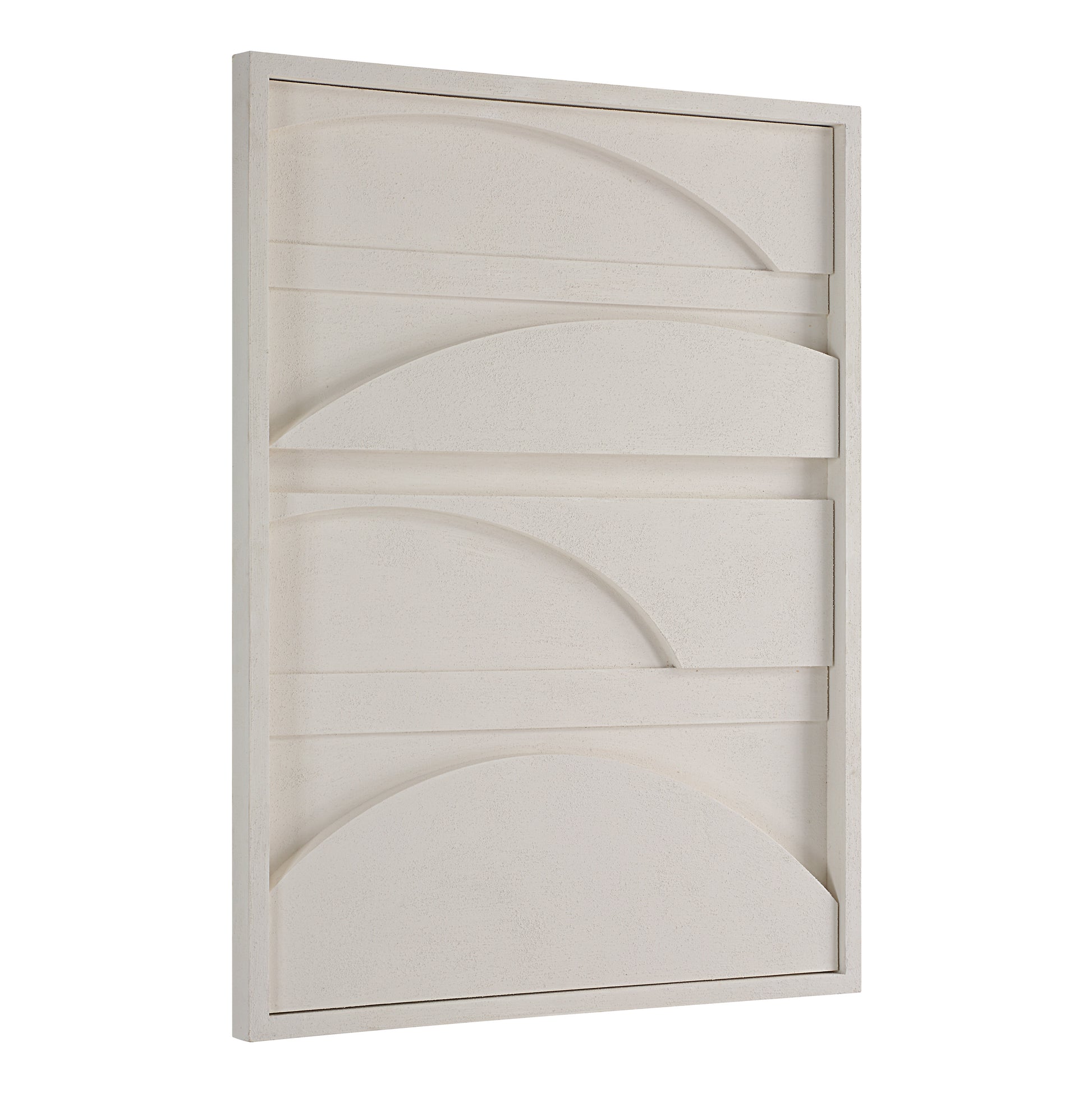 Cadieux 30" Wide Wall Decor, Matte White-Wall Art-DECOROLALA