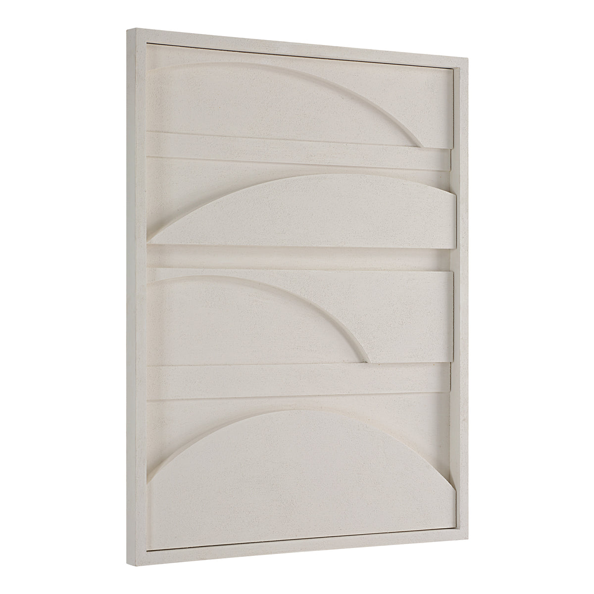 Cadieux 30" Wide Wall Decor, Matte White-Wall Art Prints-DECOROLALA