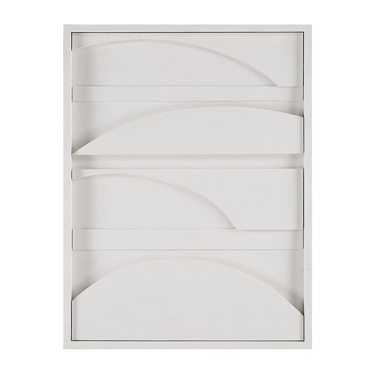 Cadieux 30" Wide Wall Decor, Matte White-Wall Art Prints-DECOROLALA