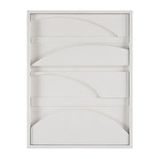Cadieux 30" Wide Wall Decor, Matte White-Wall Art-DECOROLALA