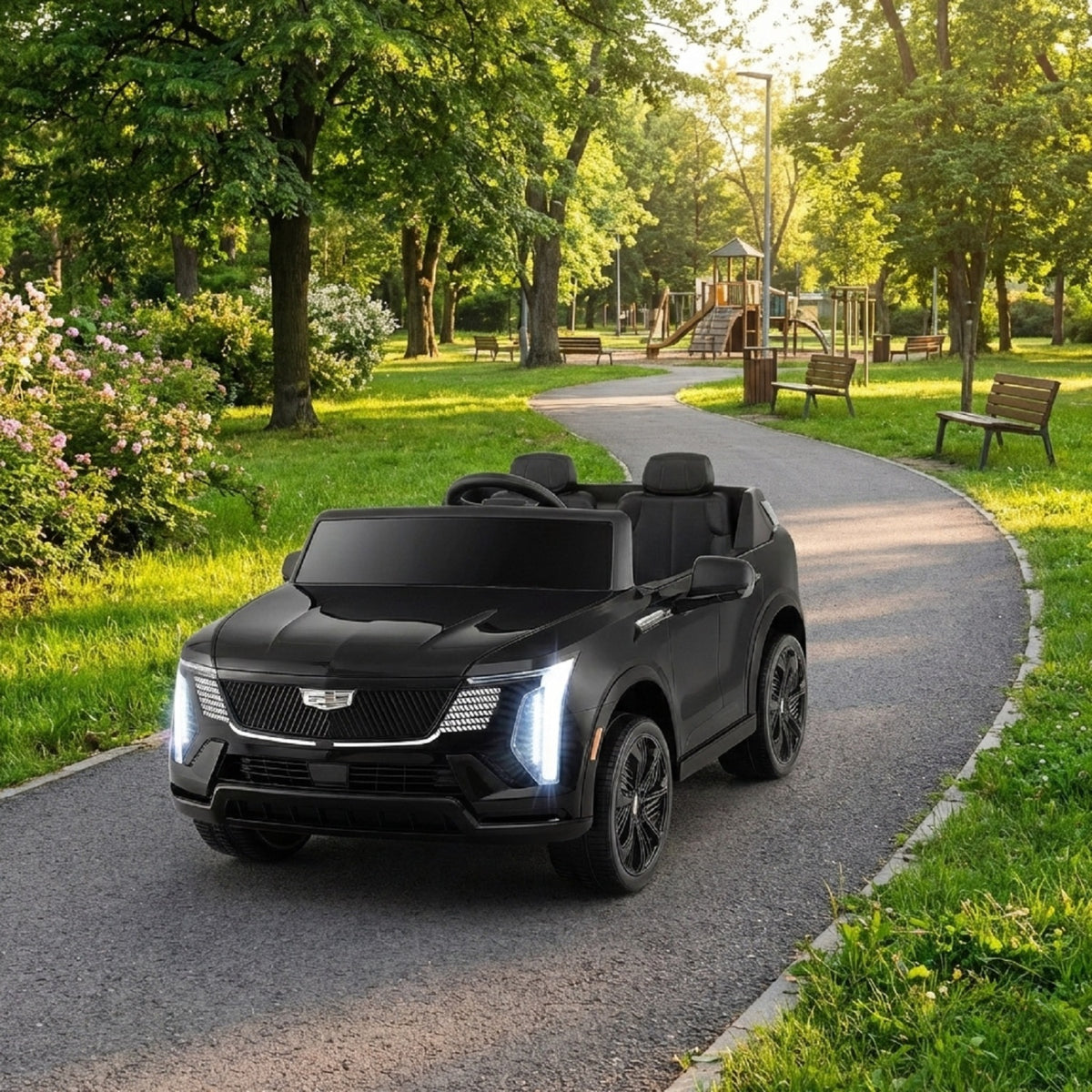 Cadillac 24V 2-Seater Ride-On Truck w/ Remote Control-Powered Ride On Toys-DECOROLALA