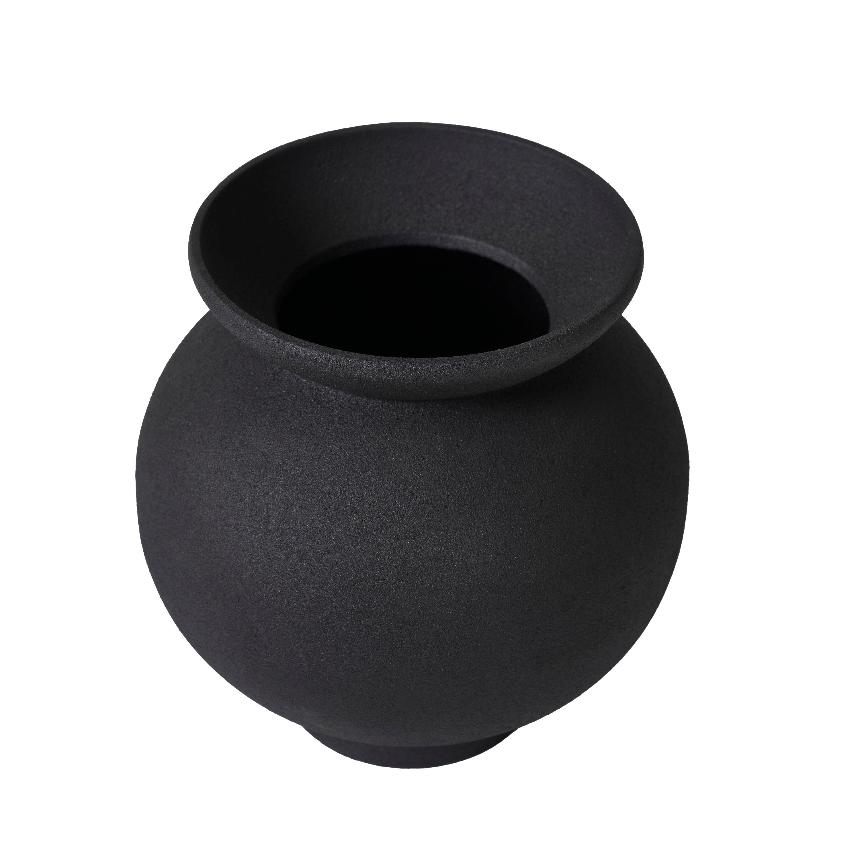 Cadiz Indoor Vase, Black-Vase-DECOROLALA