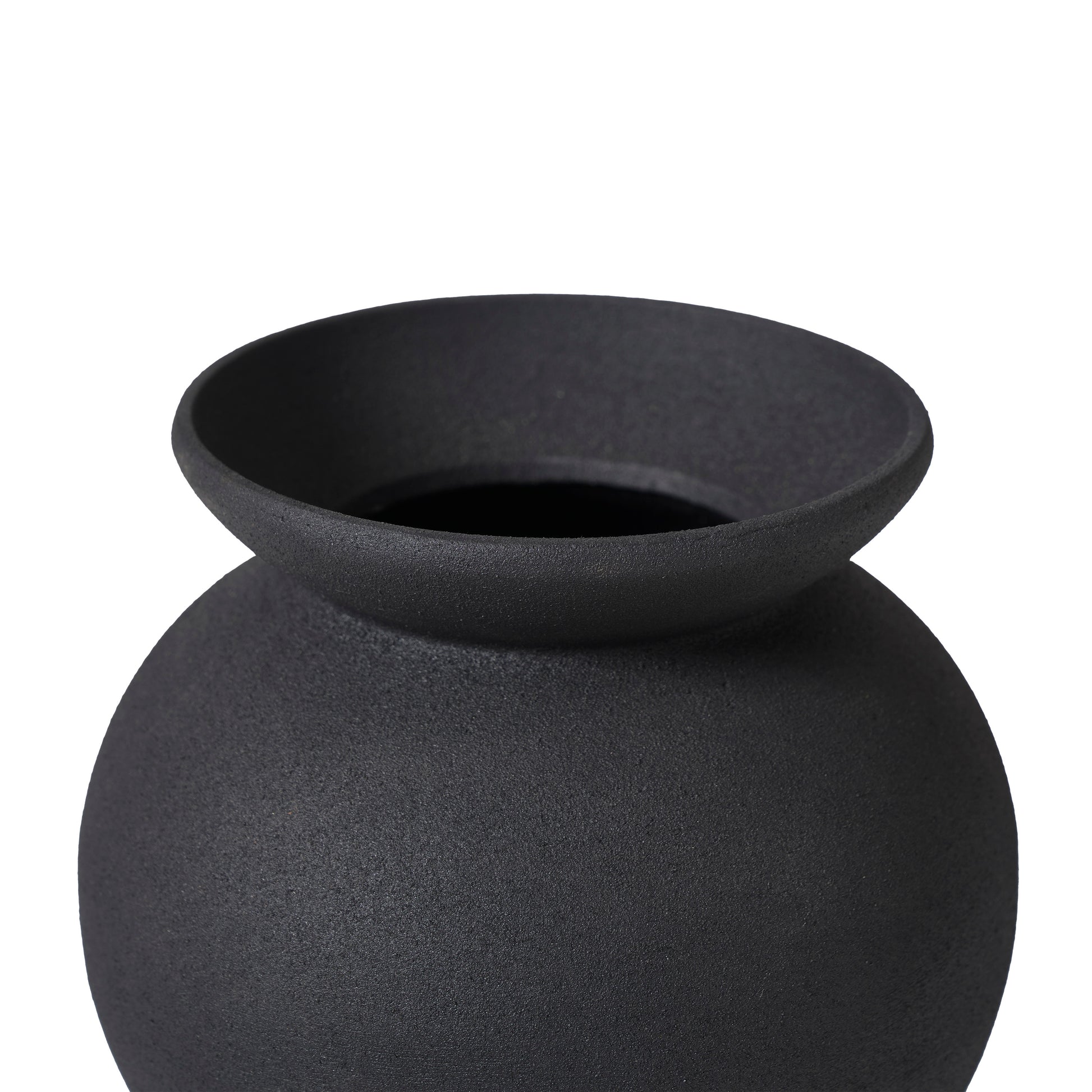 Cadiz Indoor Vase, Black-Vase-DECOROLALA