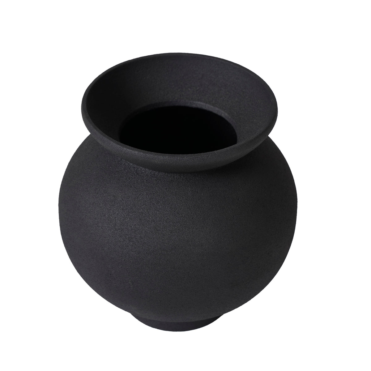 Cadiz Indoor Vase, Black-Vases-DECOROLALA