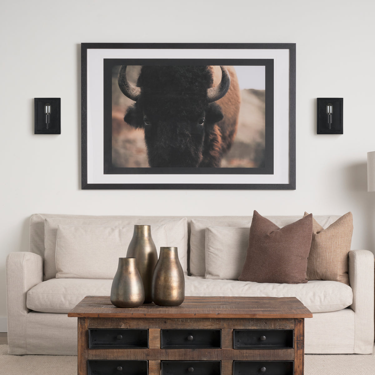 Cairn Brushed Metal and Glass 1-Light Wall Sconce-Wall Sconces-DECOROLALA