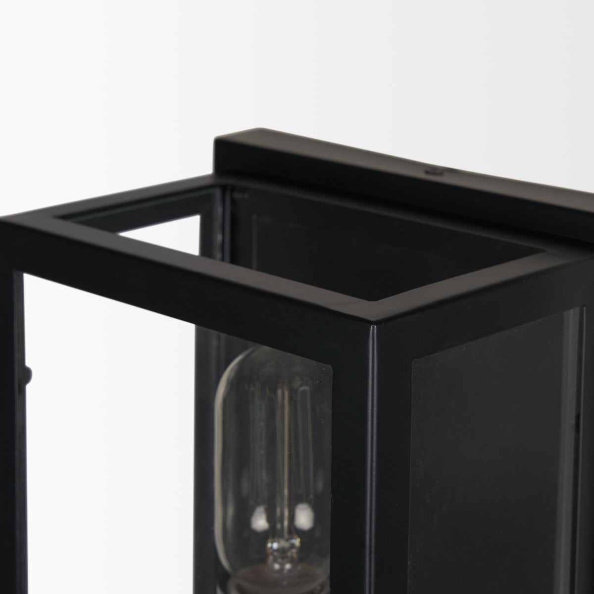 Cairn Brushed Metal w/ Glass 1-Light Wall Sconce-Wall Sconces-DECOROLALA