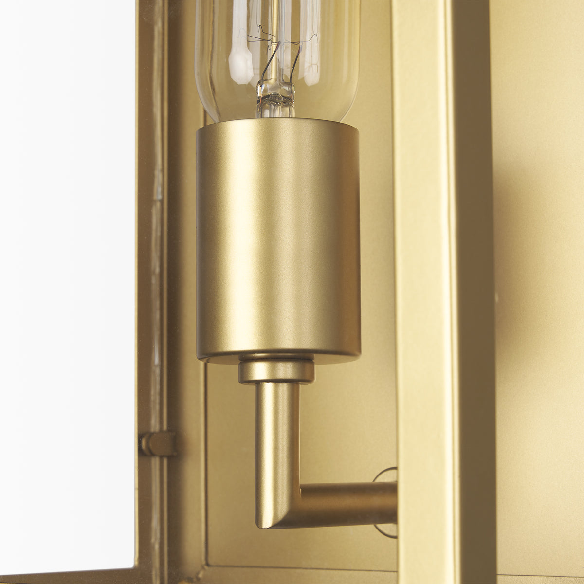 Cairn Brushed Metal w/ Glass 1-Light Wall Sconce-Wall Sconces-DECOROLALA