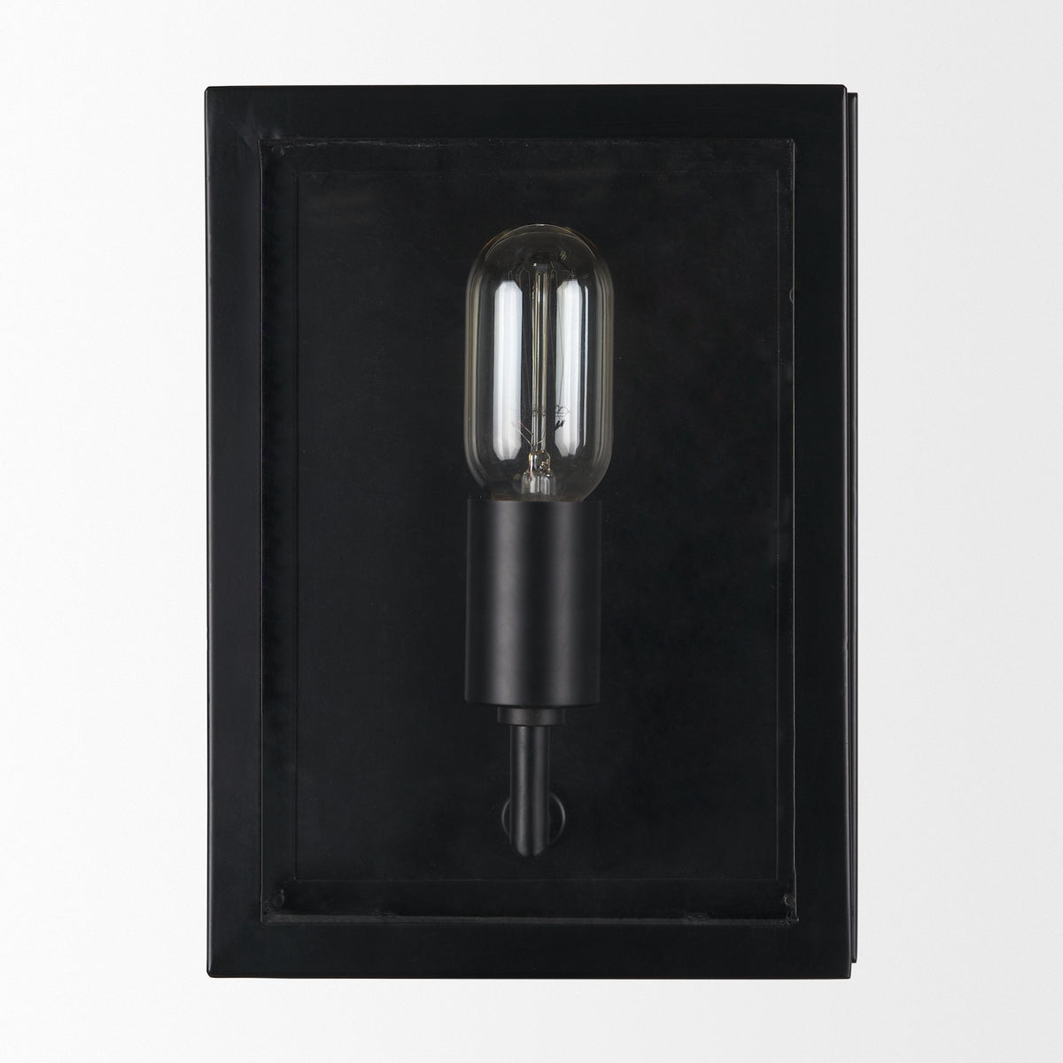 Cairn Brushed Metal w/ Glass 1-Light Wall Sconce-Wall Sconces-DECOROLALA