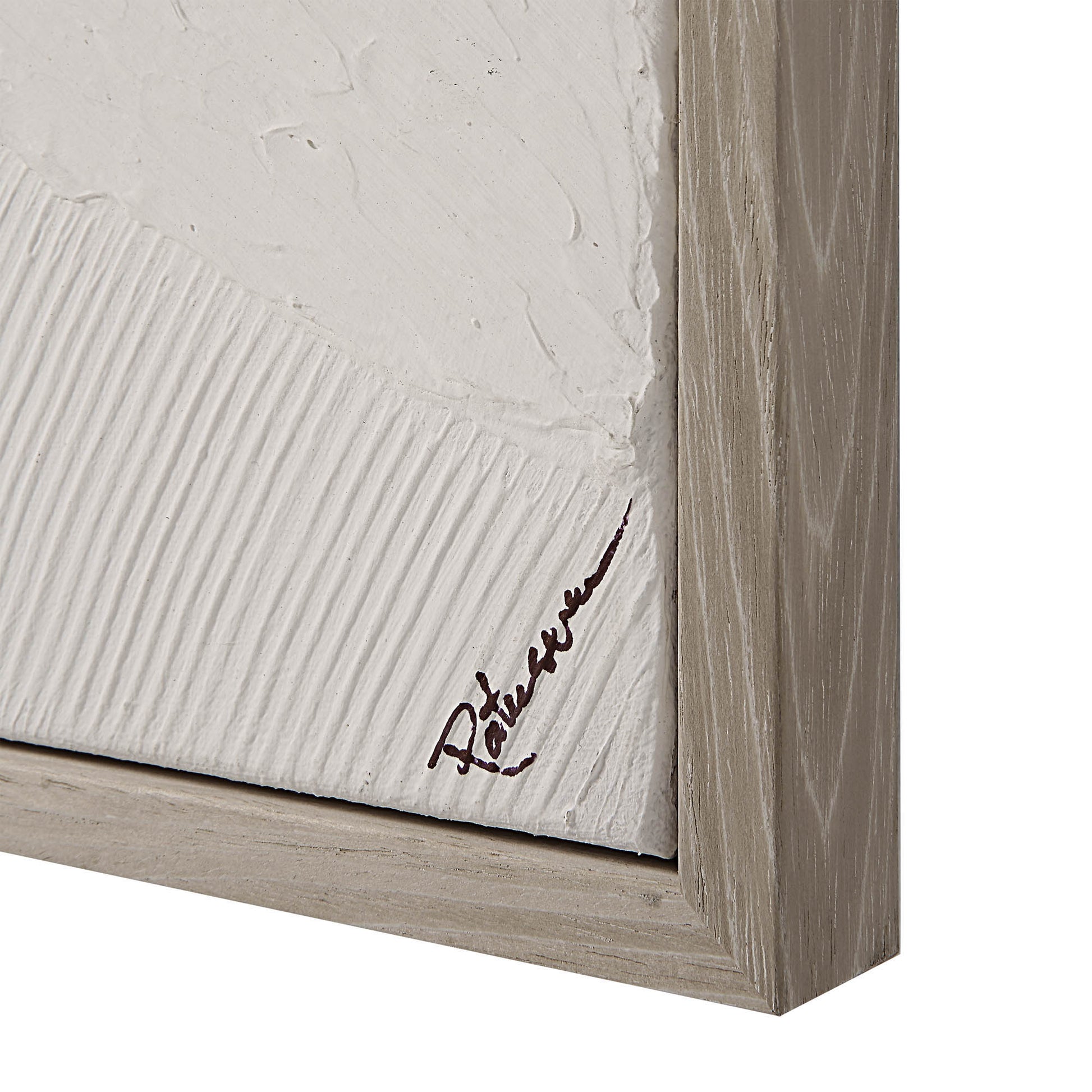 Cairns 48" Wide Canvas Art, White-Canvas Art-DECOROLALA