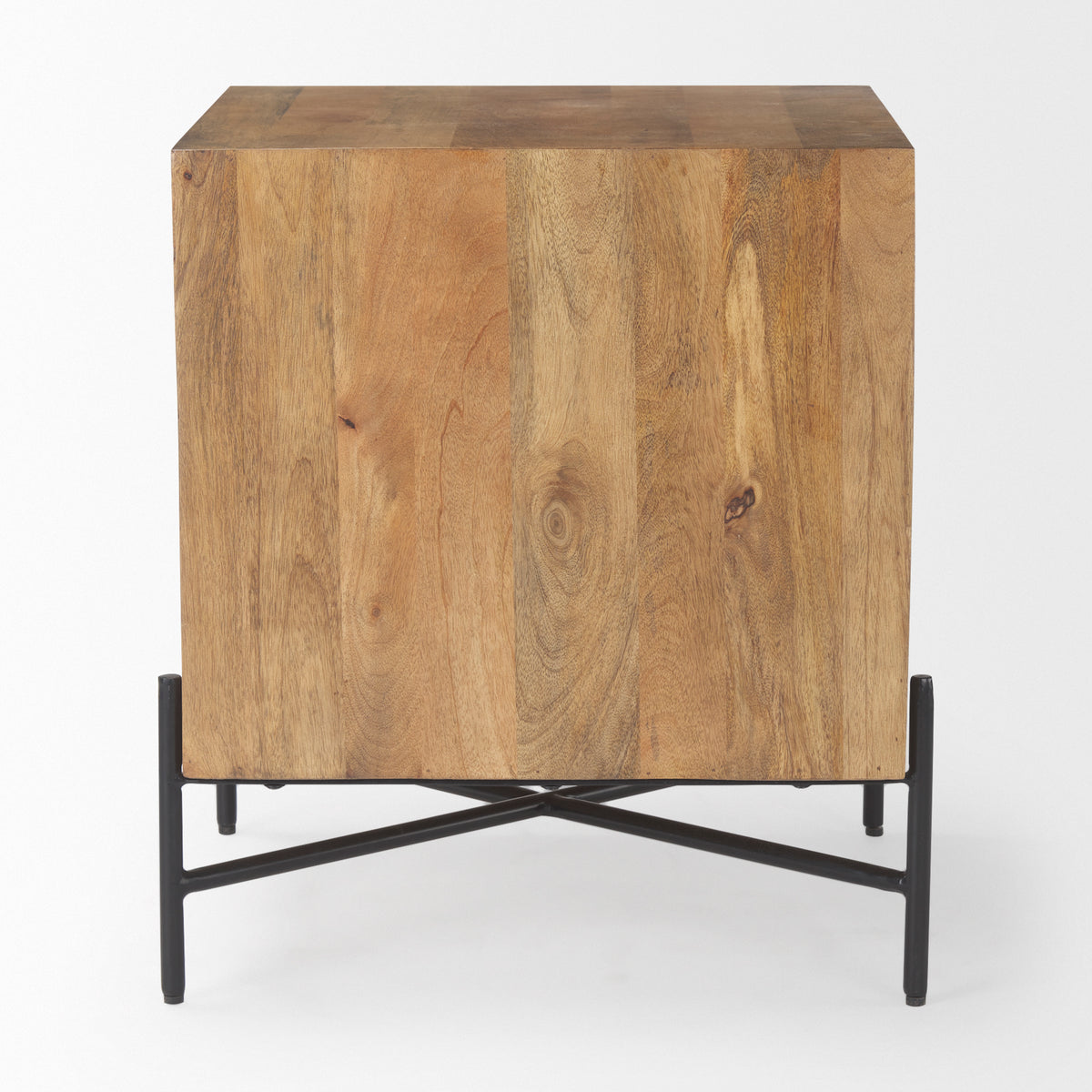 Cairo 22.0L x 22.0W x 26.0H Wood 2 Drawer Accent table-End and Side Tables-DECOROLALA