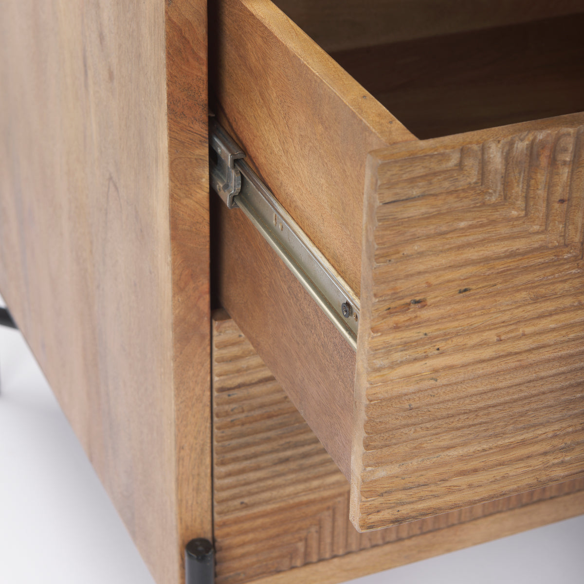 Cairo 22.0L x 22.0W x 26.0H Wood 2 Drawer Accent table-End and Side Tables-DECOROLALA