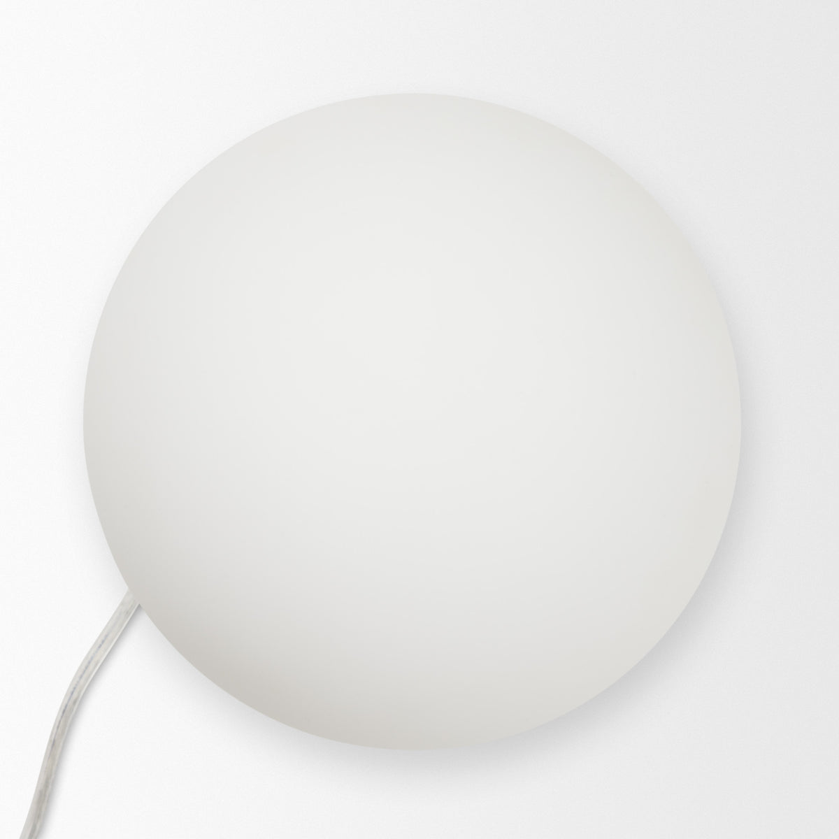 Caldo Brown Marble Base w/ Frosted Glass Globe Table Lamp-Table Lamps-DECOROLALA