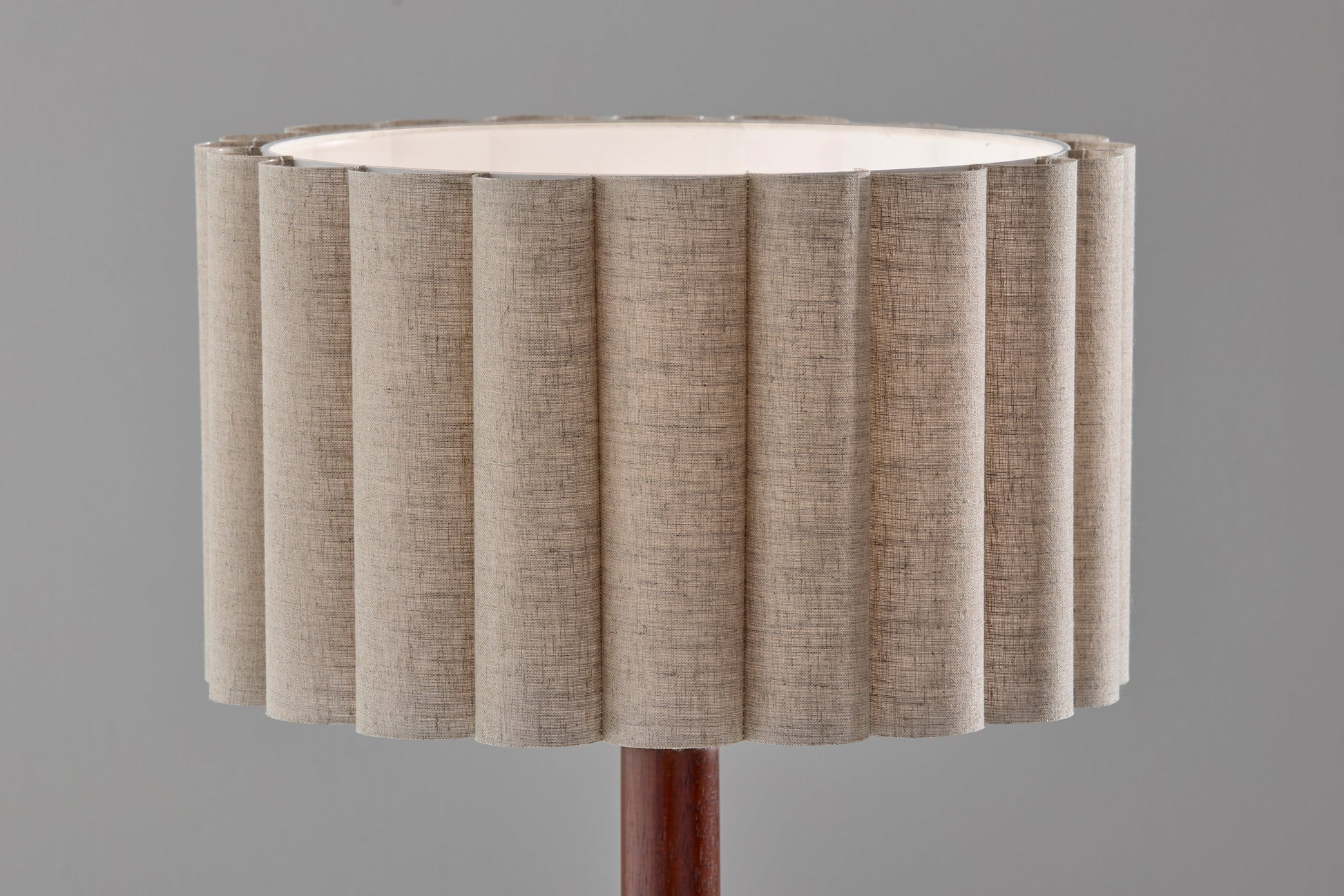 Caldwell Floor Lamp 61" 3-Way Scalloped-Lighting-DECOROLALA