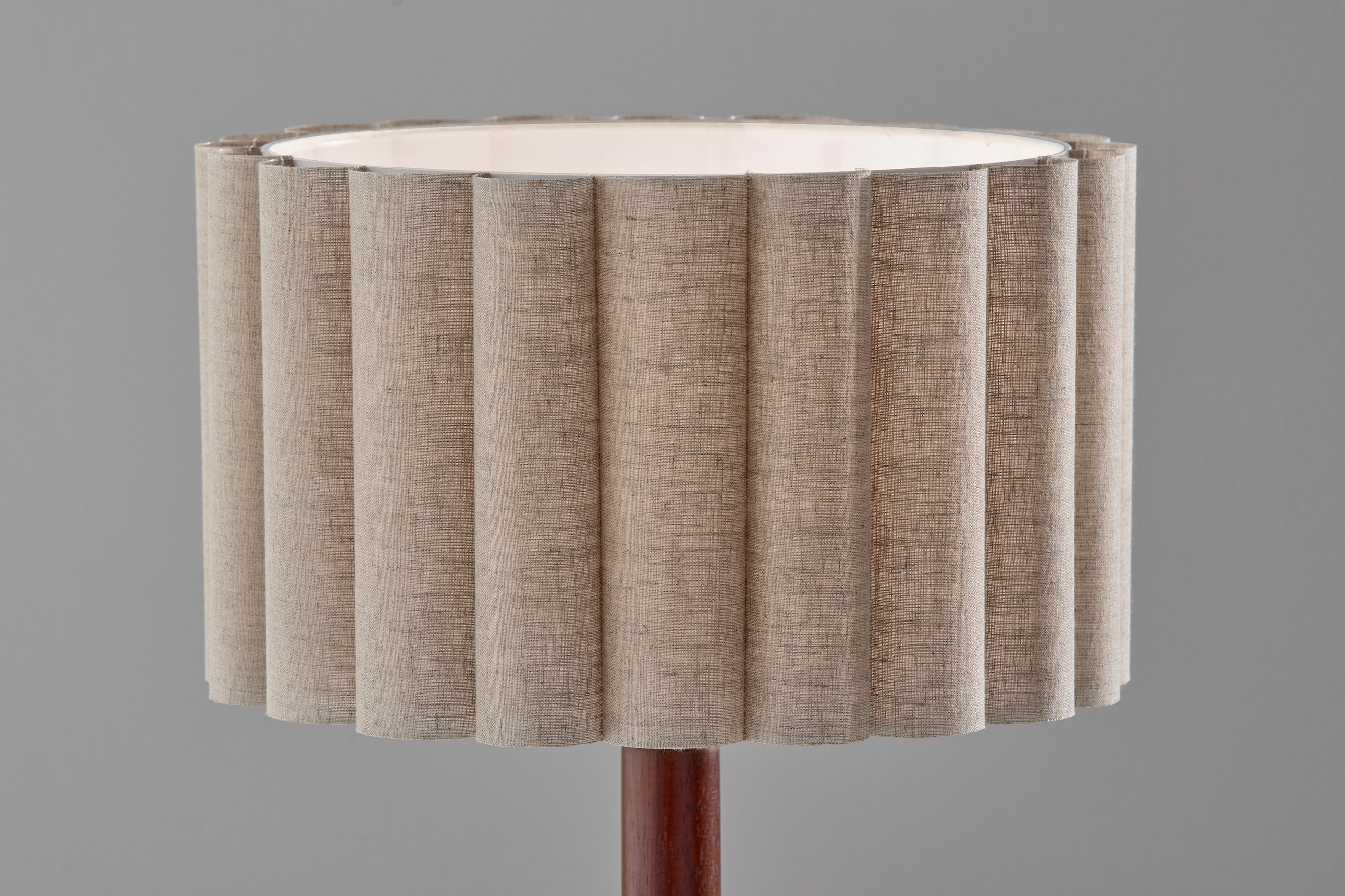 Caldwell Floor Lamp 61" 3-Way Scalloped-Lighting-DECOROLALA