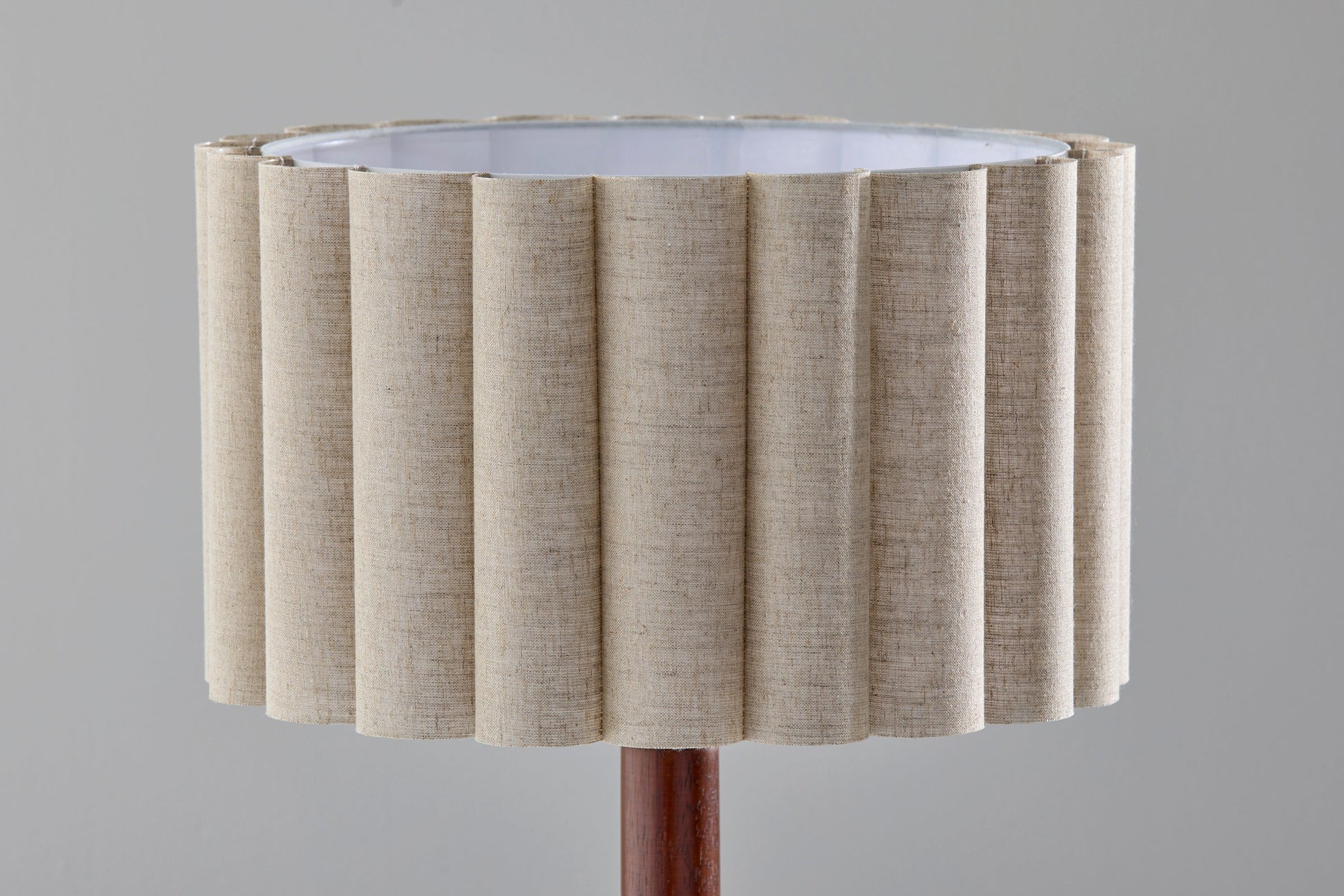 Caldwell Floor Lamp 61" 3-Way Scalloped-Lighting-DECOROLALA