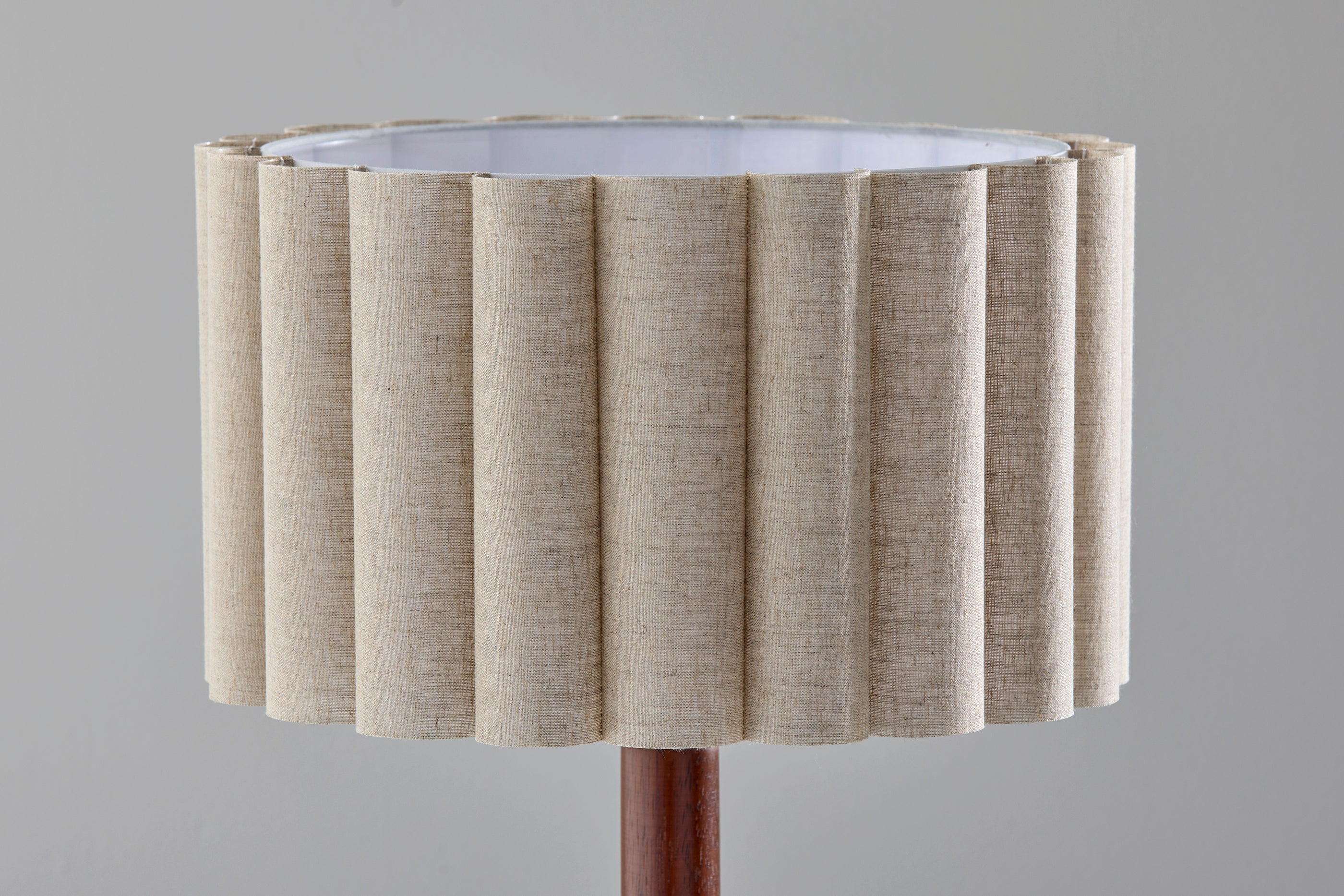 Caldwell Floor Lamp 61" 3-Way Scalloped-Lighting-DECOROLALA