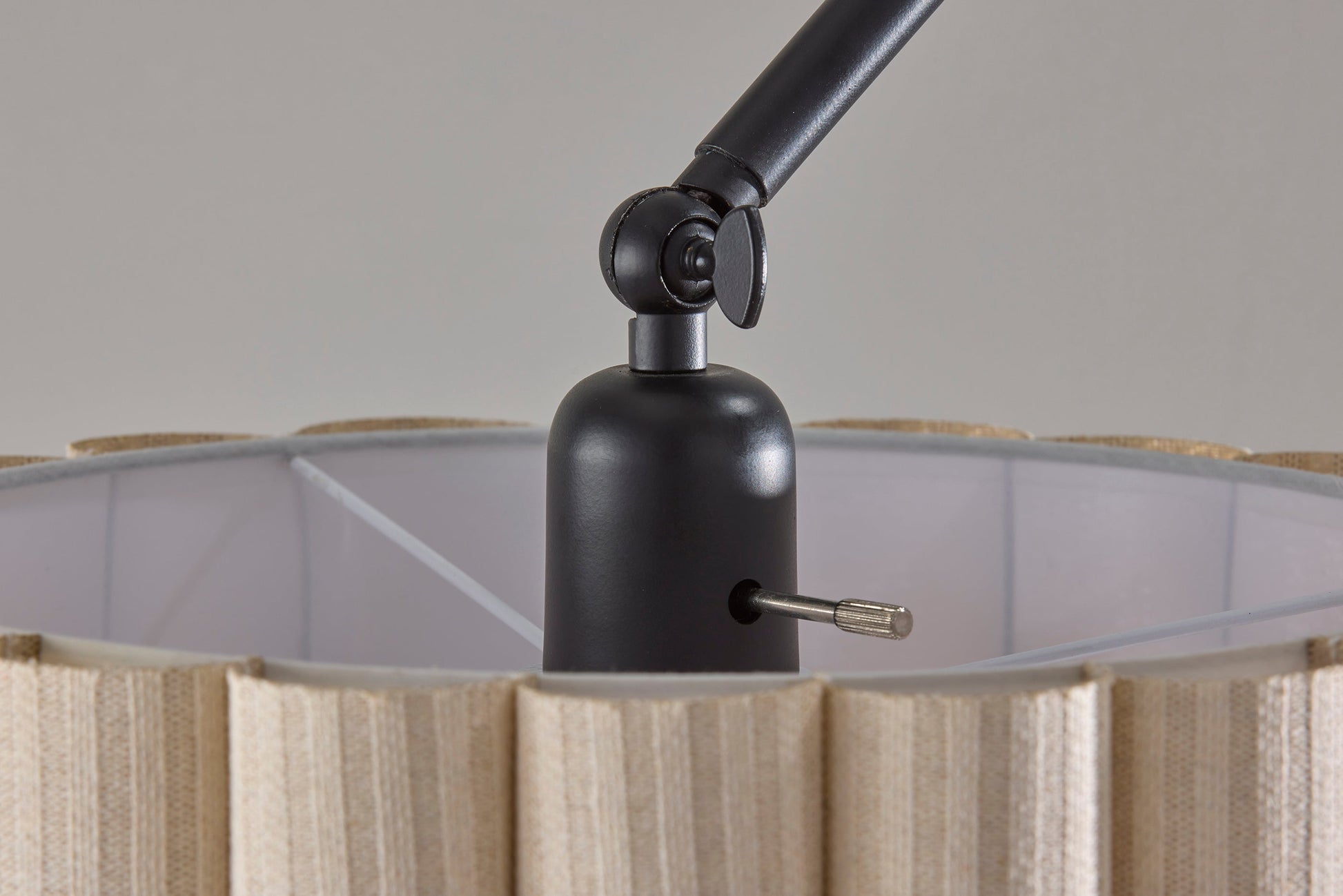 Caldwell Shelf Floor Lamp- Black-Lighting-DECOROLALA