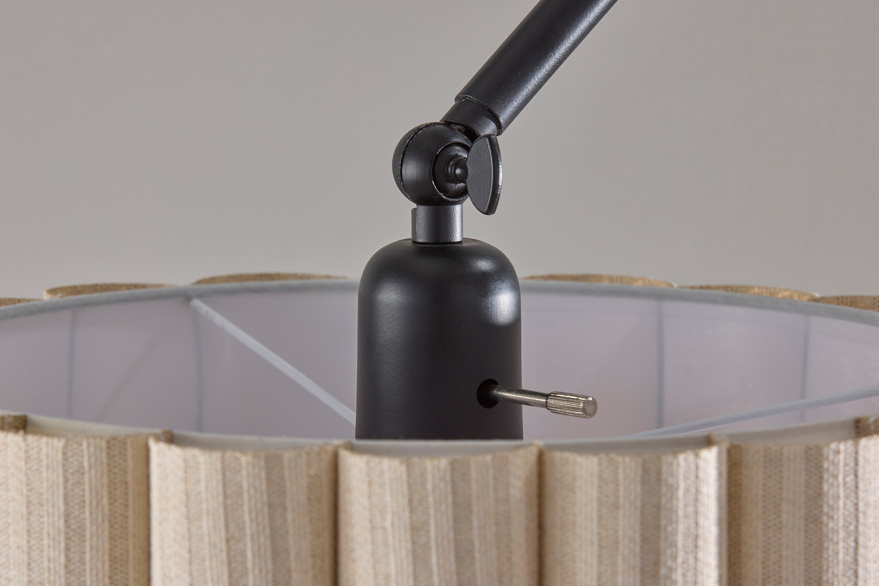 Caldwell Shelf Floor Lamp- Black-Lighting-DECOROLALA