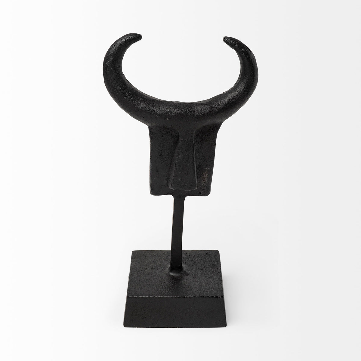 Caleb Tribal Figurine - Black Metal 4"L x 5"W-Objects-DECOROLALA