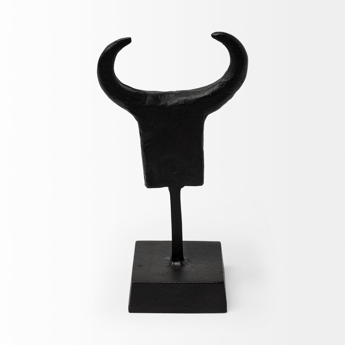 Caleb Tribal Figurine - Black Metal 4"L x 5"W-Objects-DECOROLALA