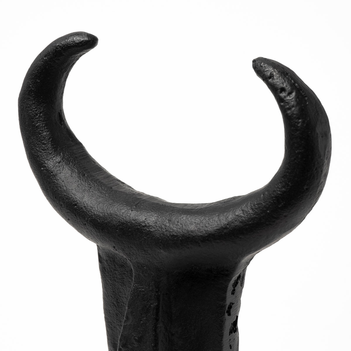 Caleb Tribal Figurine - Black Metal 4"L x 5"W-Objects-DECOROLALA