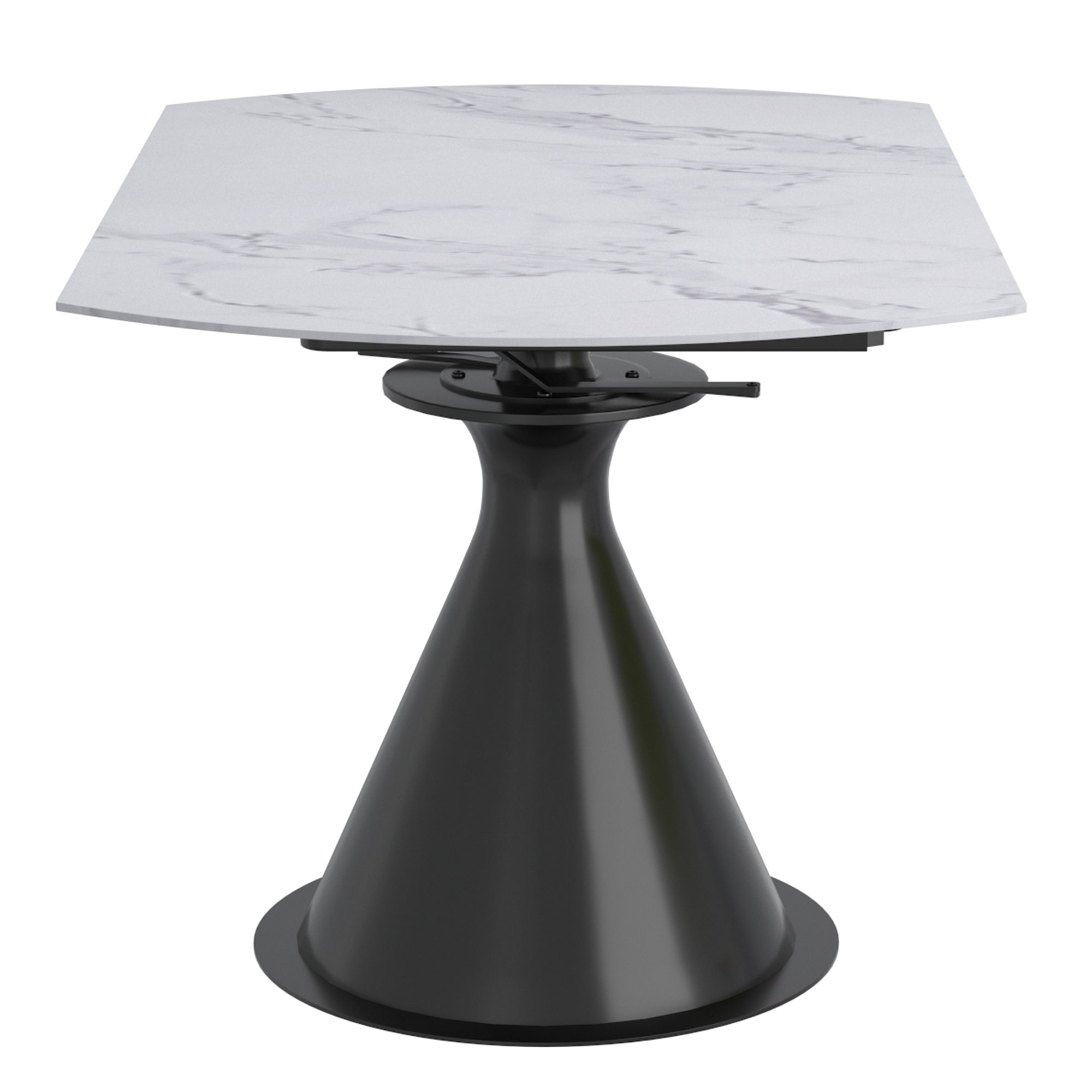 Calisto Scarlet 5-Piece Dining Set - Round Sintered Stone Table-DECOROLALA