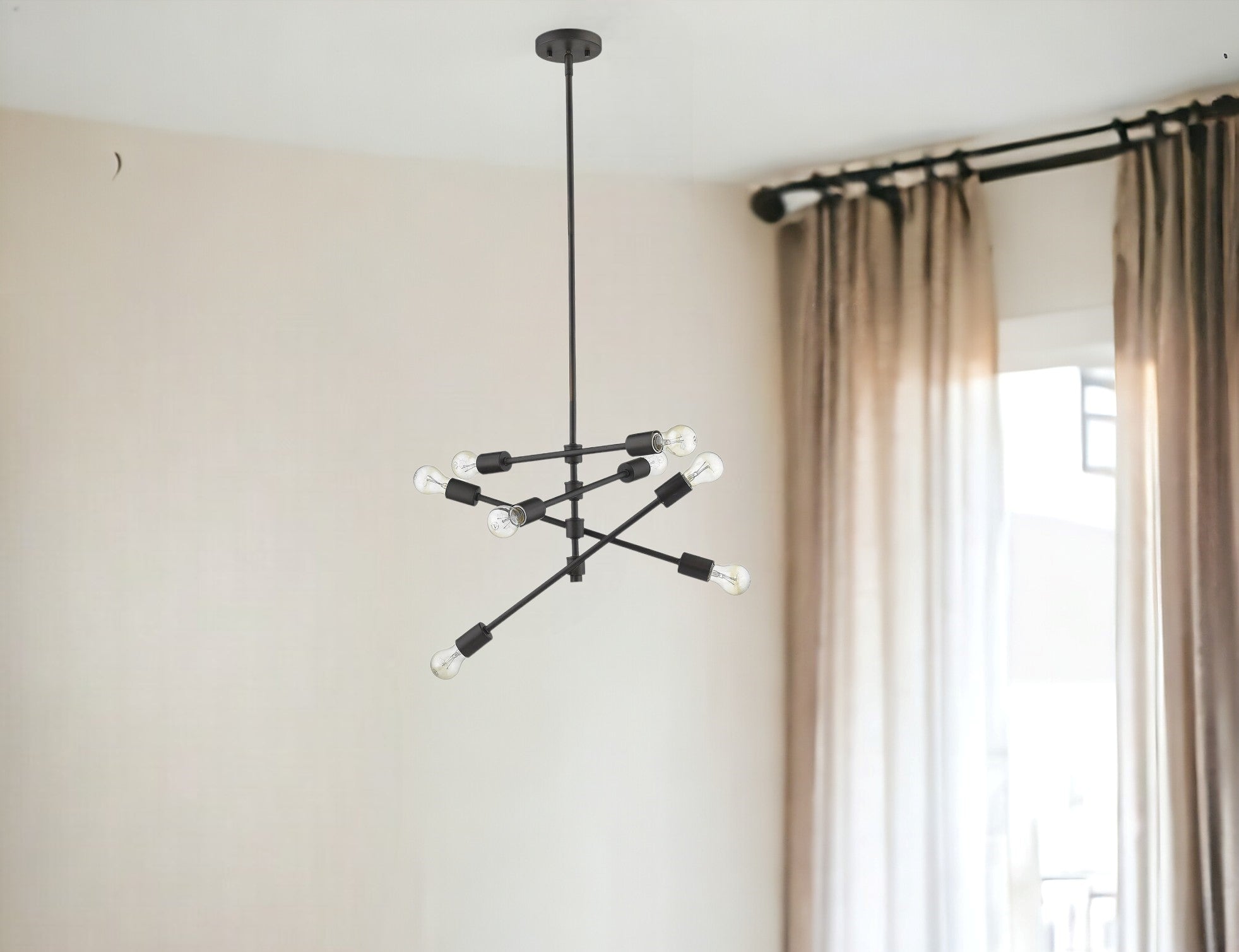 Calix 8-Light Oil-Rubbed Bronze Pendant-Pendants-Hanging Lights-DECOROLALA