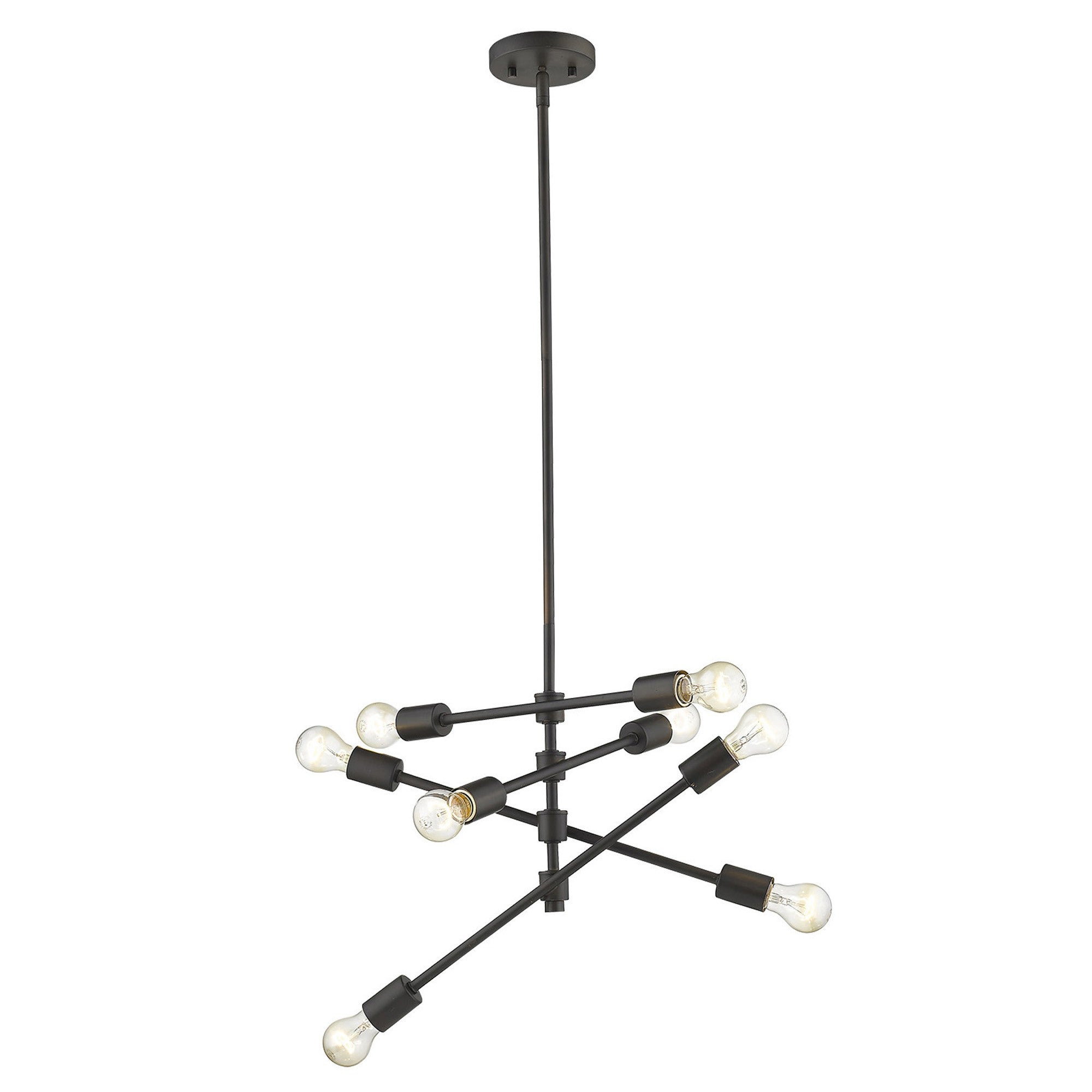 Calix 8-Light Oil-Rubbed Bronze Pendant-Pendants-Hanging Lights-DECOROLALA