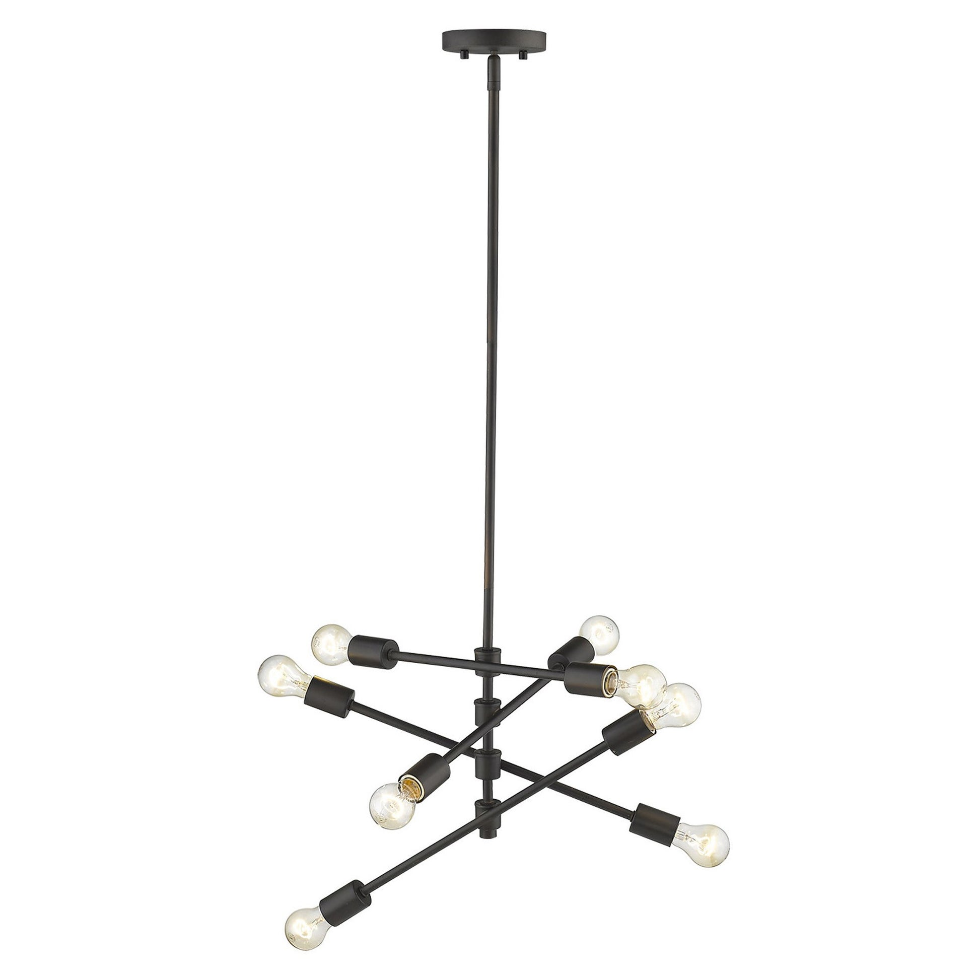 Calix 8-Light Oil-Rubbed Bronze Pendant-Pendants-Hanging Lights-DECOROLALA
