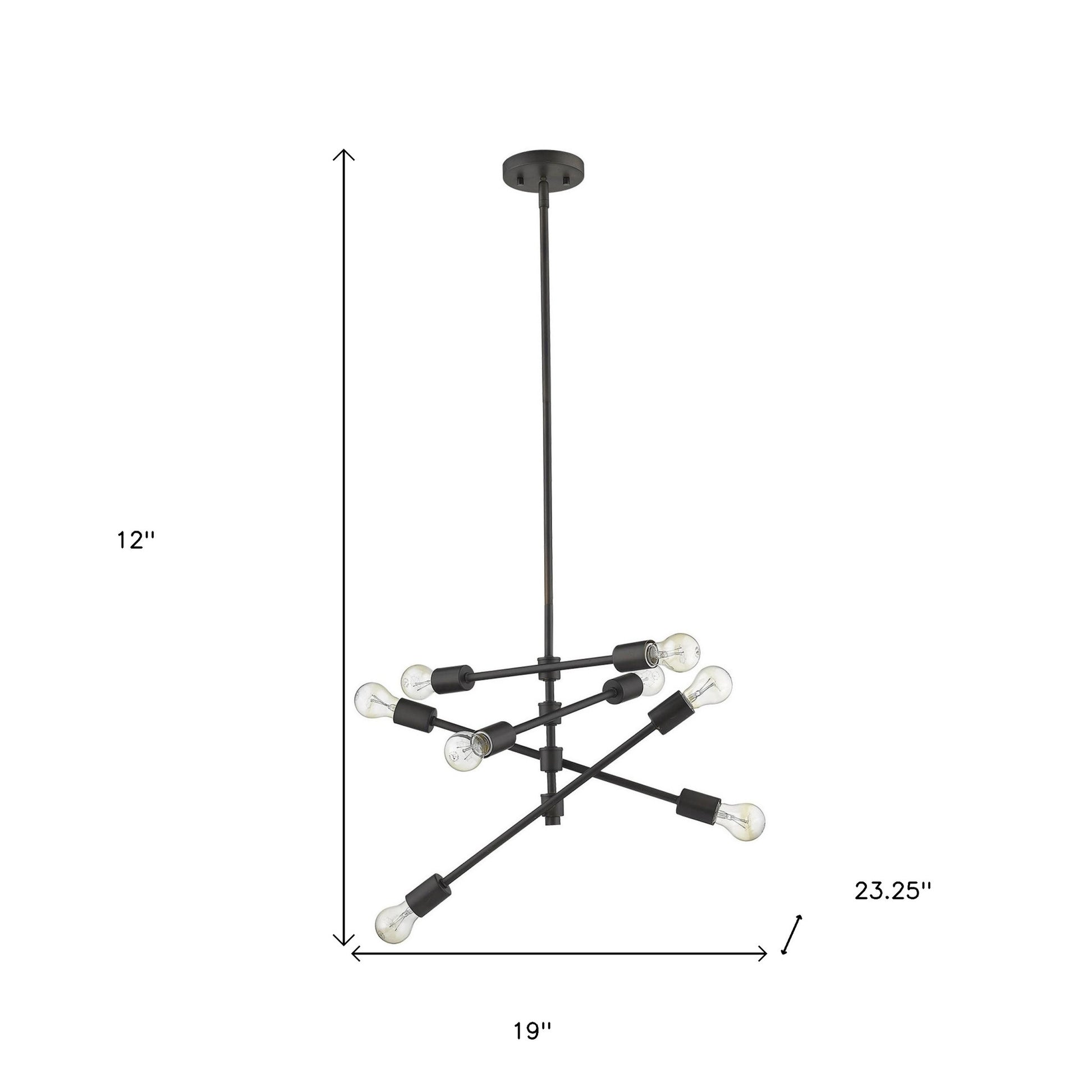 Calix 8-Light Oil-Rubbed Bronze Pendant-Pendants-Hanging Lights-DECOROLALA