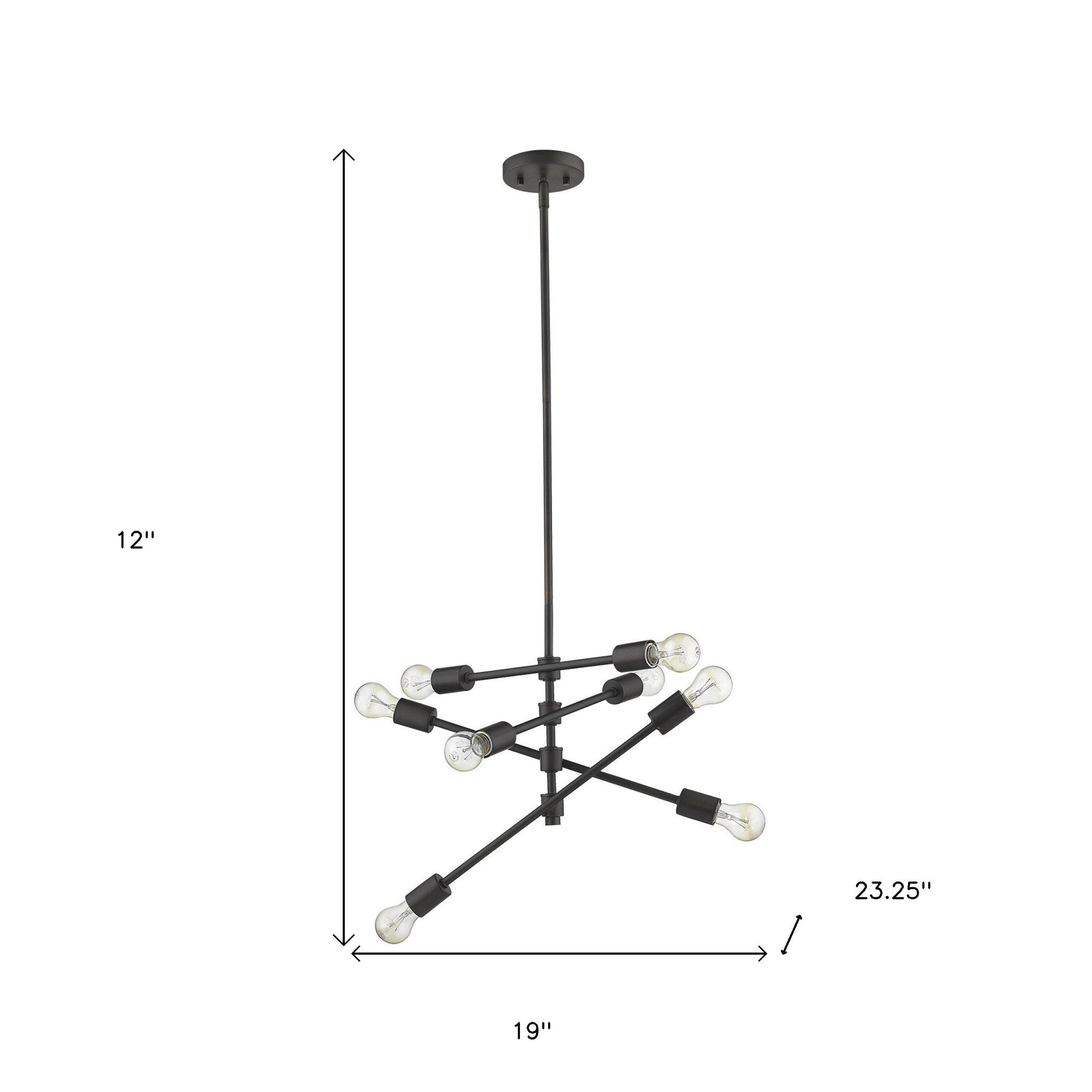 Calix 8-Light Oil-Rubbed Bronze Pendant-Pendants-Hanging Lights-DECOROLALA