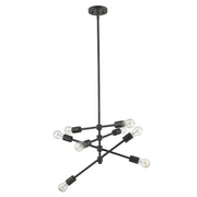 Calix 8-Light Oil-Rubbed Bronze Pendant-Pendants-Hanging Lights-DECOROLALA