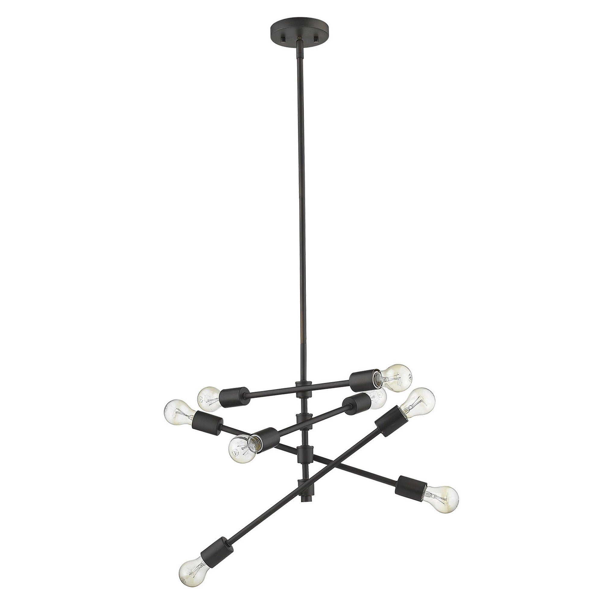 Calix 8-Light Oil-Rubbed Bronze Pendant-Pendants-Hanging Lights-DECOROLALA