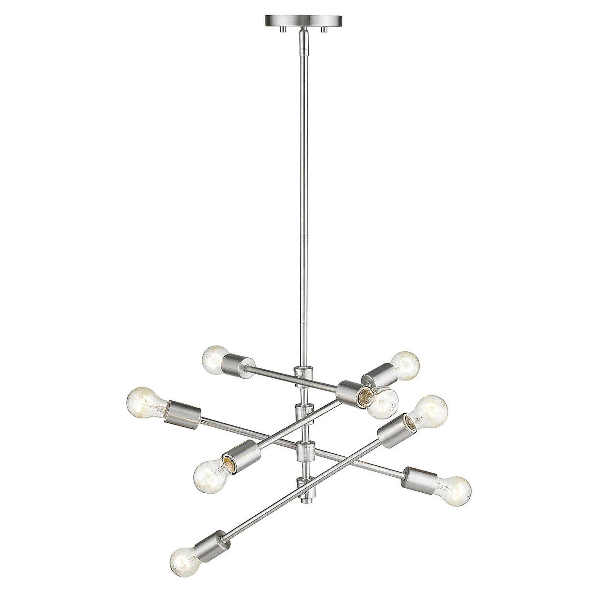 Calix 8-Light Satin Nickel Pendant-Pendants-Hanging Lights-DECOROLALA