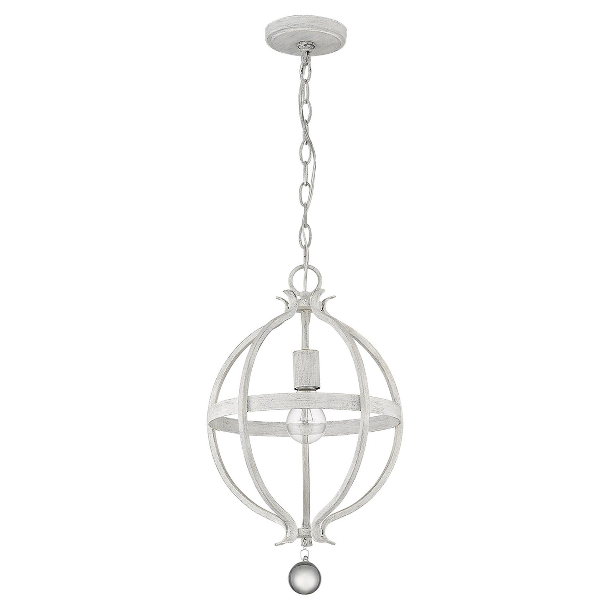 Callie 1-Light Country White Pendant-Pendants-Hanging Lights-DECOROLALA
