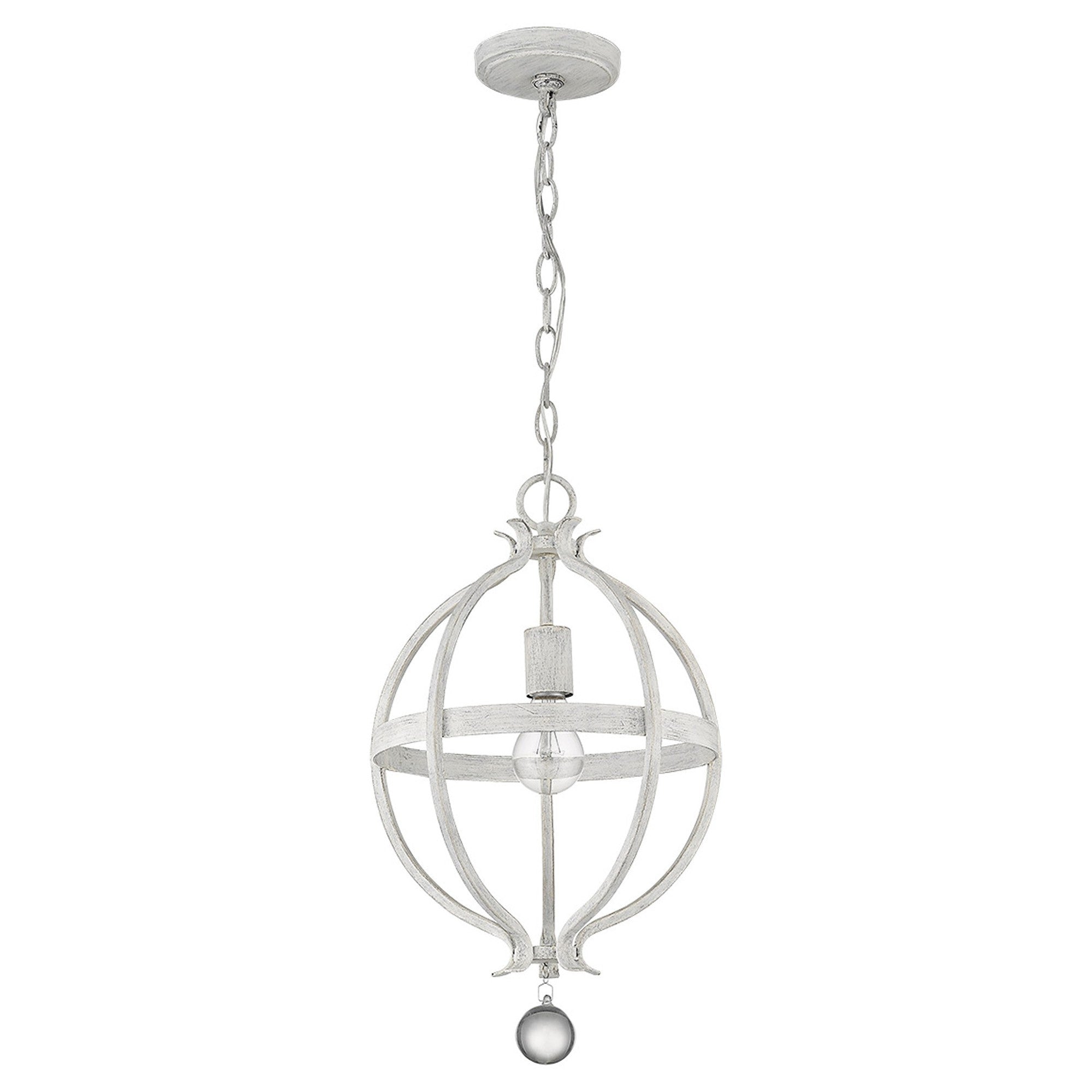 Callie 1-Light Country White Pendant-Pendants-Hanging Lights-DECOROLALA