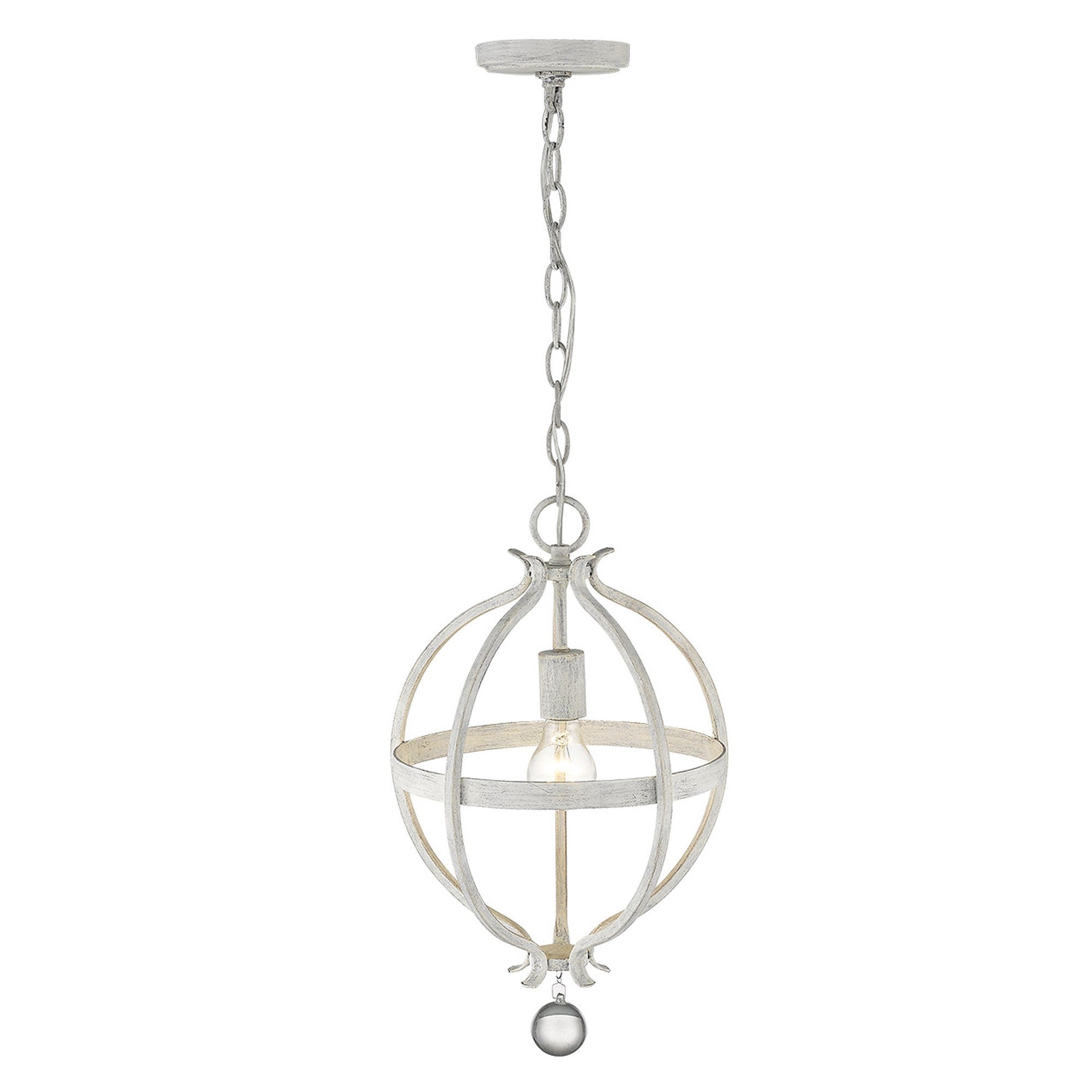 Callie 1-Light Country White Pendant-Pendants-Hanging Lights-DECOROLALA