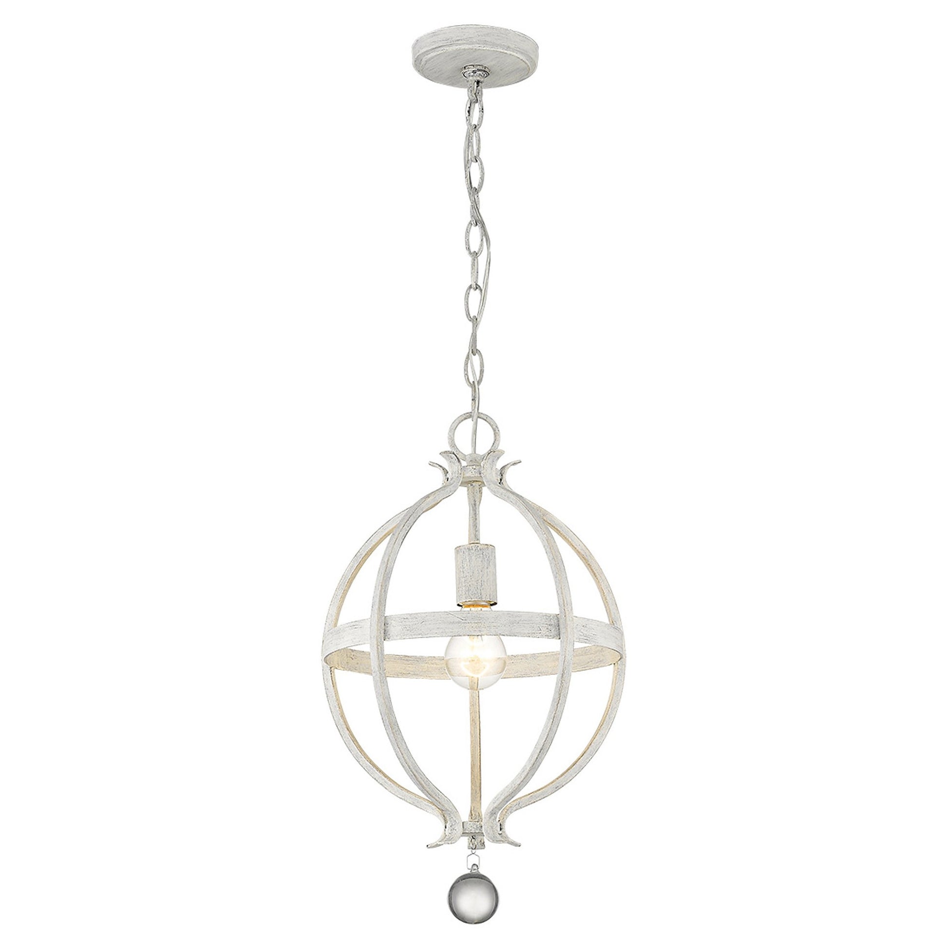 Callie 1-Light Country White Pendant-Pendants-Hanging Lights-DECOROLALA